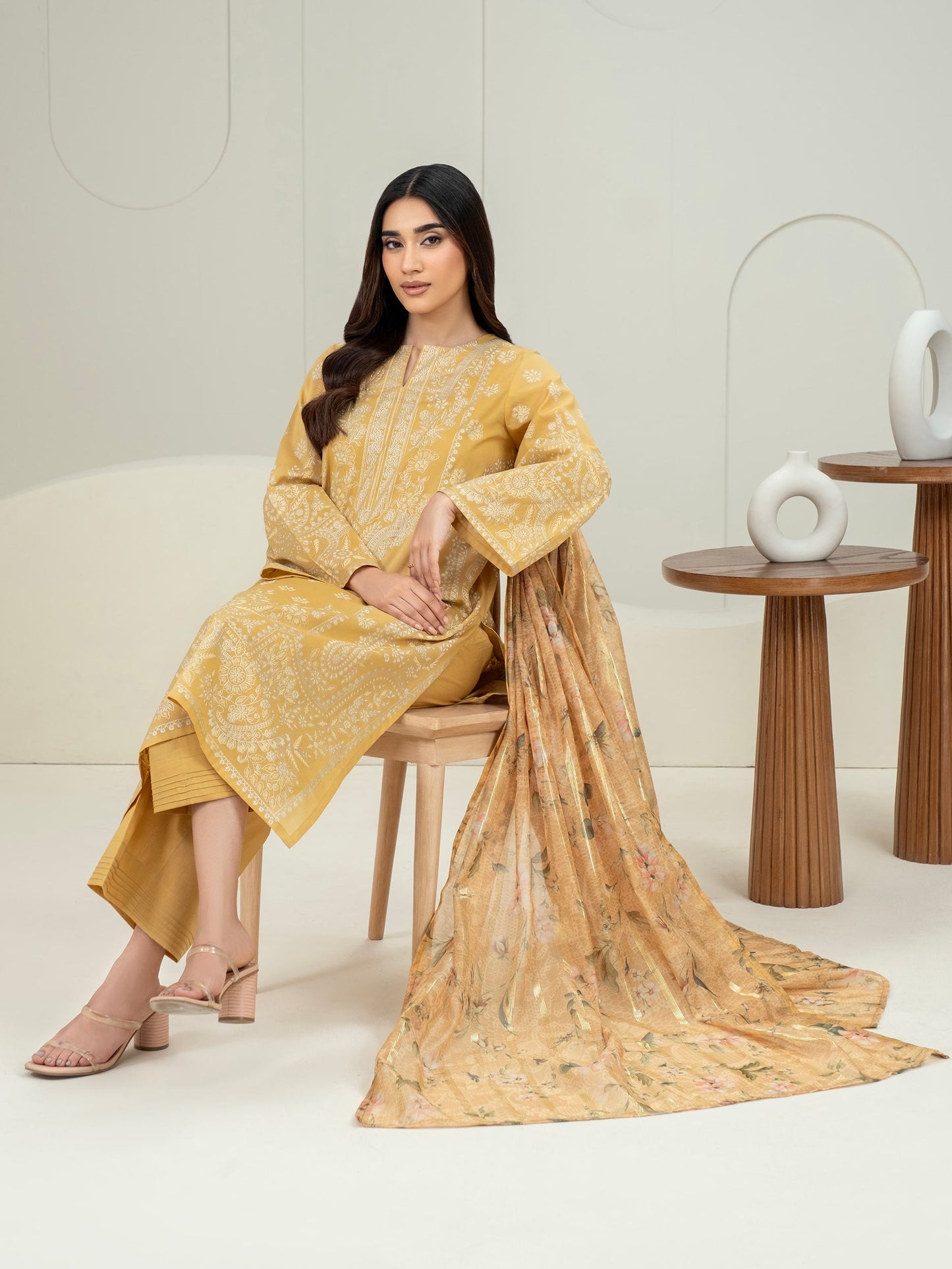 3 Piece Lawn Suit-Paste Print (Unstitched)