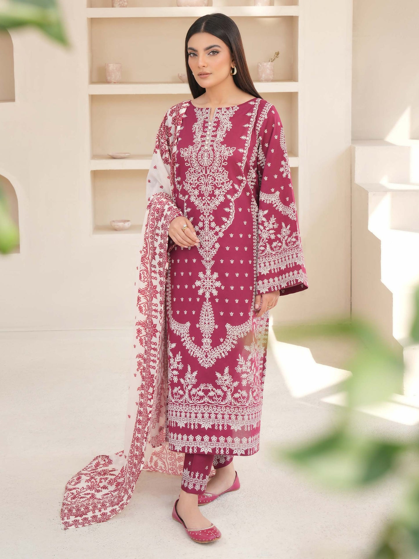 3 Piece Lawn Suit-Paste Print (Unstitched)