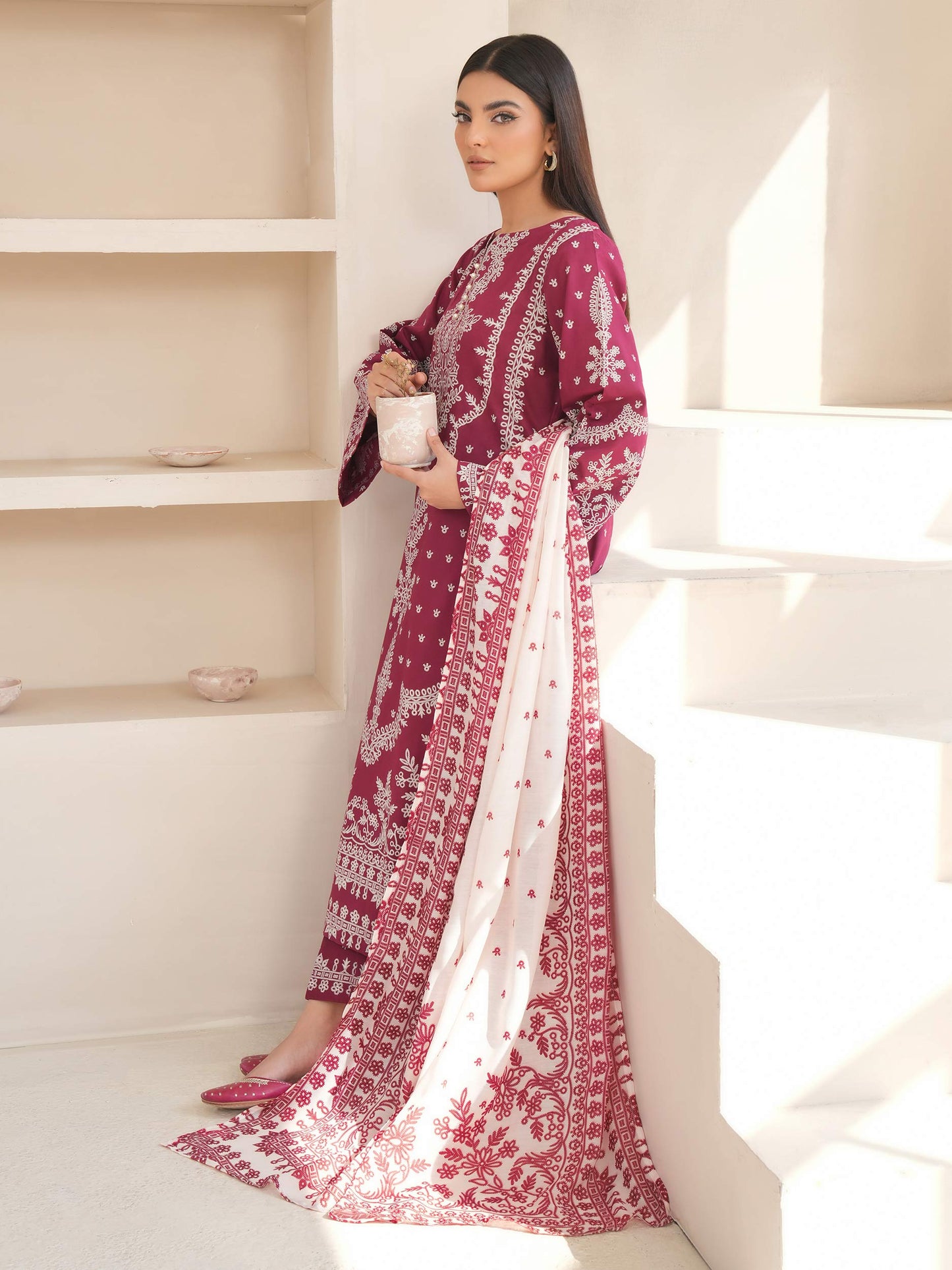 3 Piece Lawn Suit-Paste Print (Unstitched)