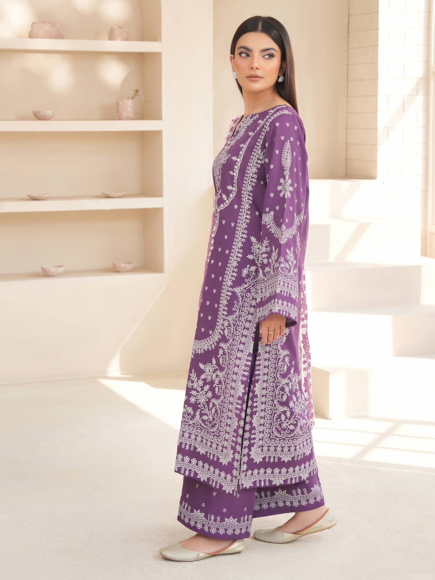 3 Piece Lawn Suit-Paste Print (Unstitched)