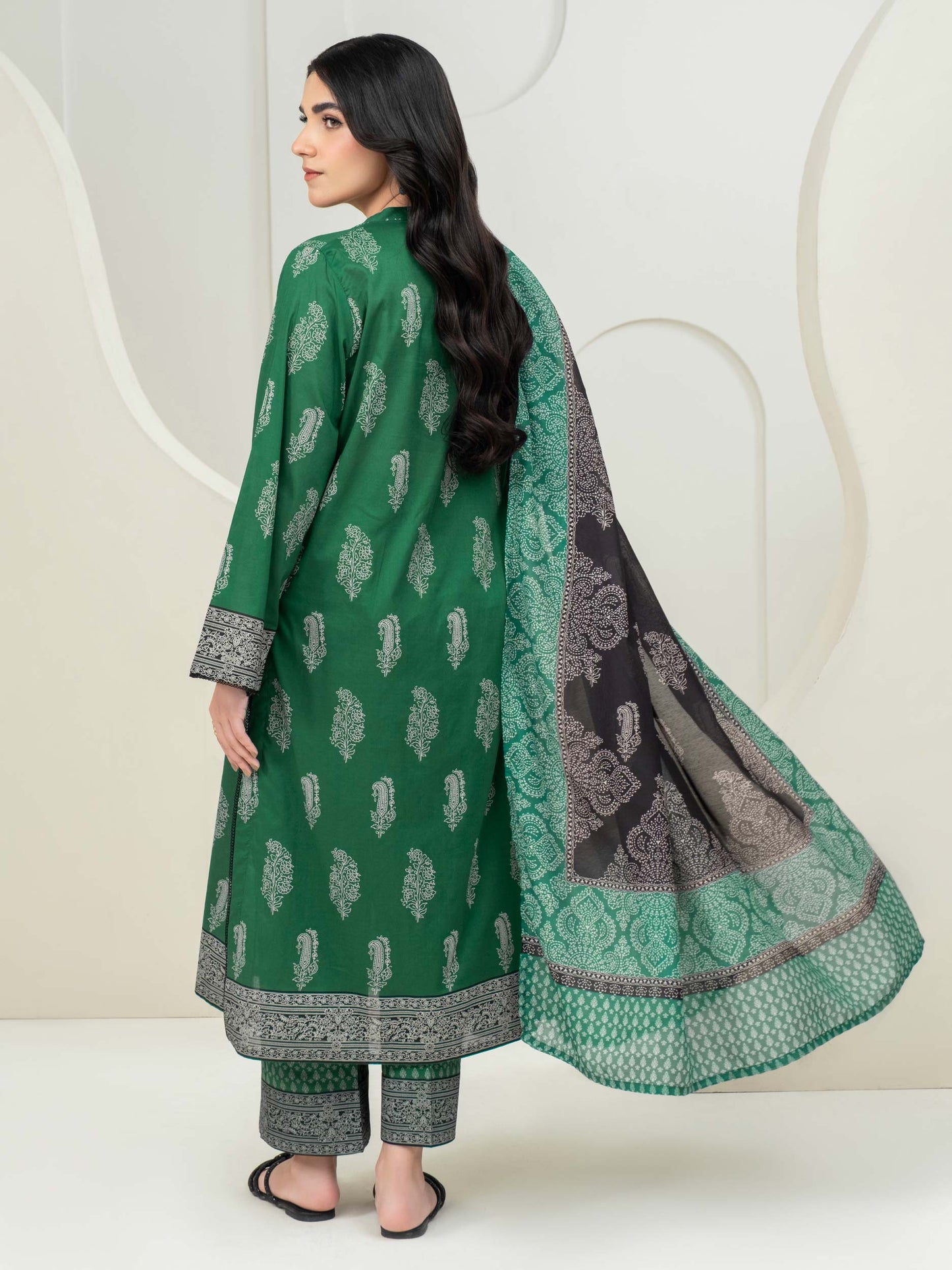 3 Piece Lawn Suit-Paste Print (Unstitched)