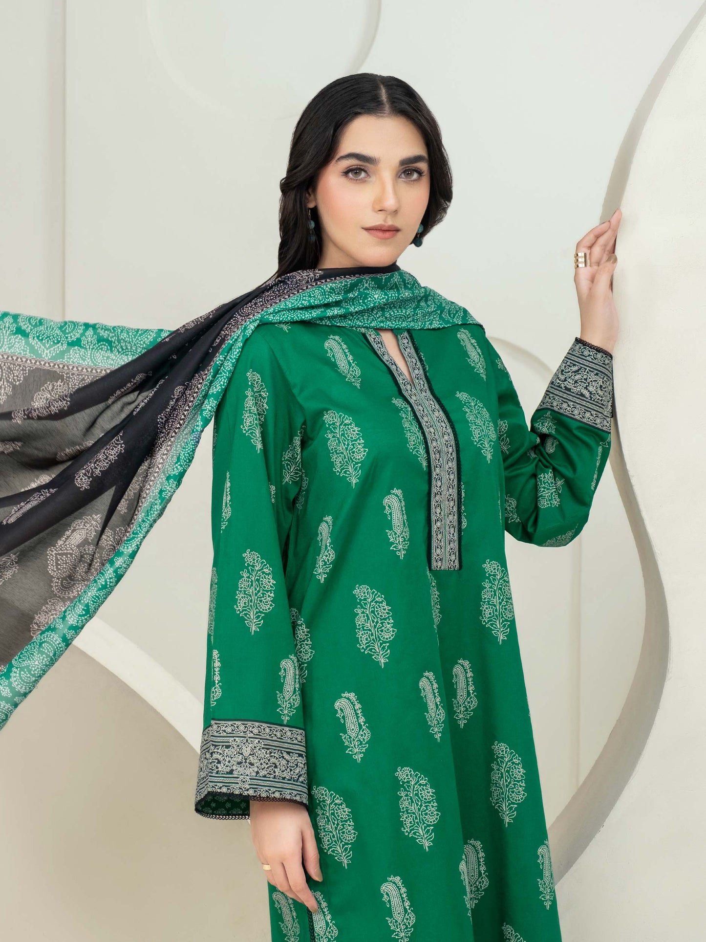 3 Piece Lawn Suit-Paste Print (Unstitched)