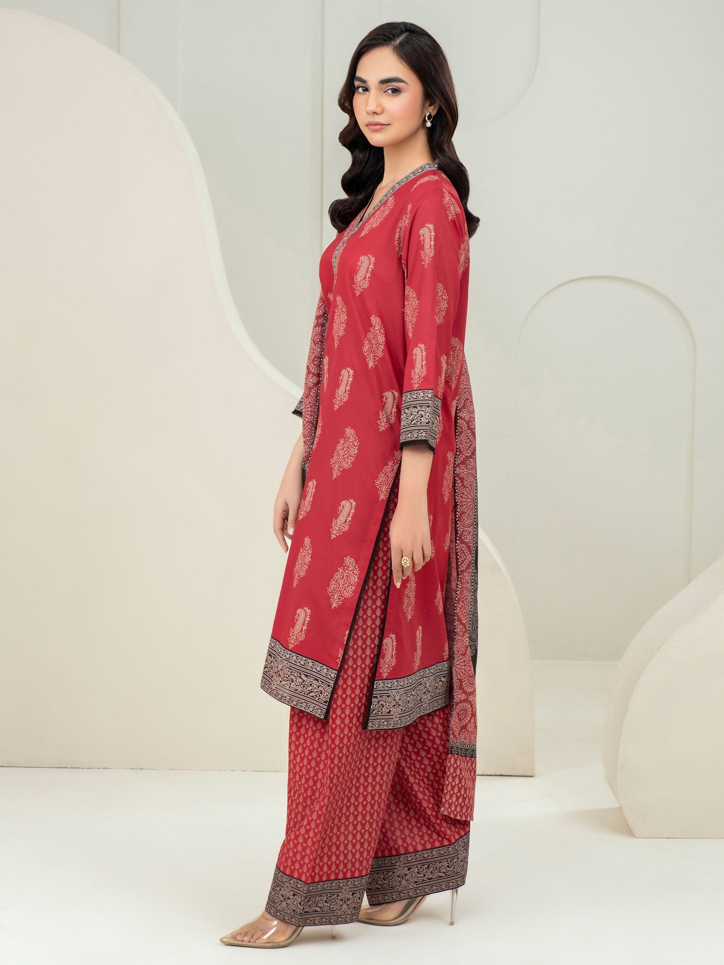 3 Piece Lawn Suit-Paste Print (Unstitched)
