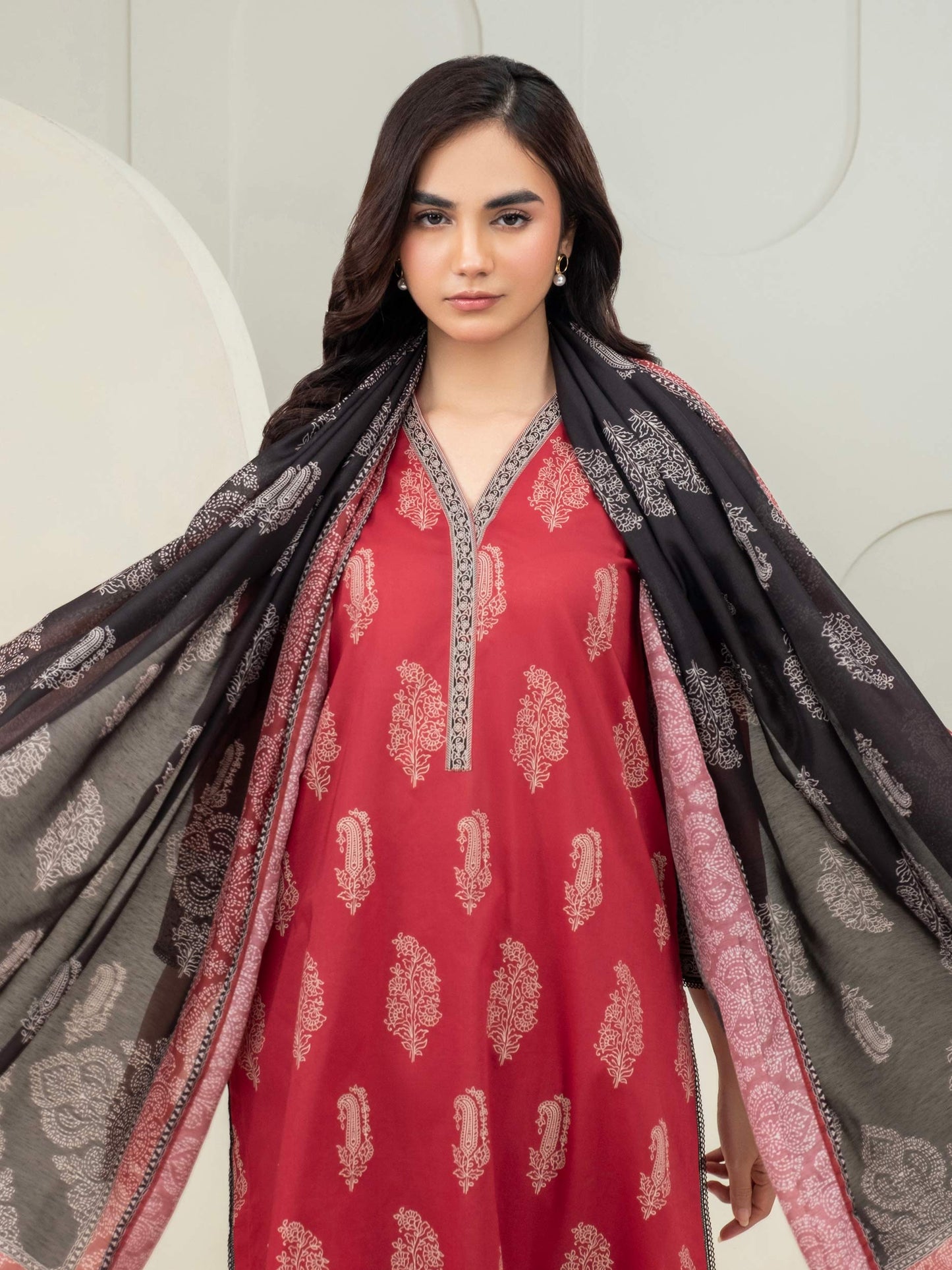 3 Piece Lawn Suit-Paste Print (Unstitched)