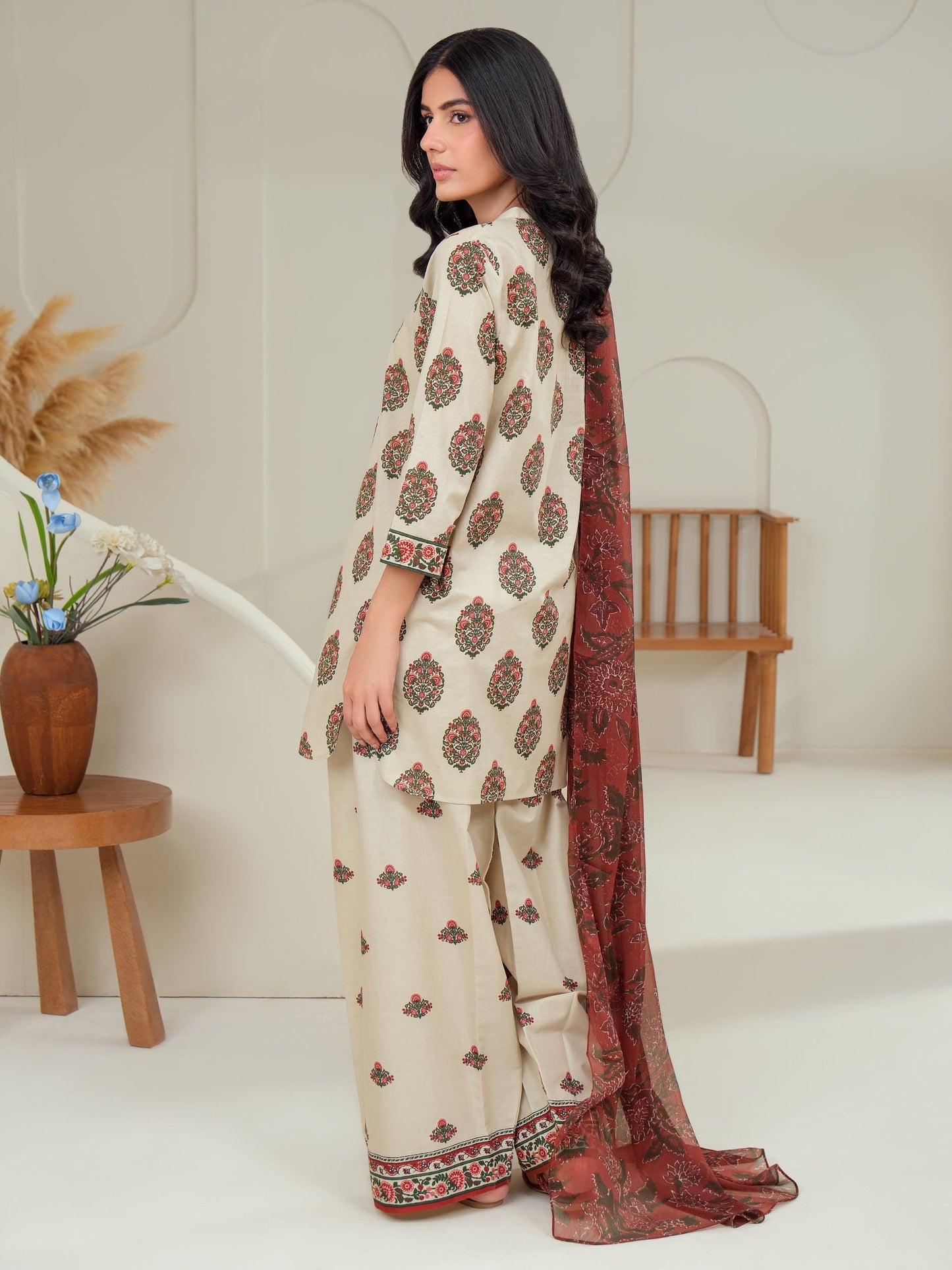 3 Piece Lawn Suit-Printed (Unstitched)