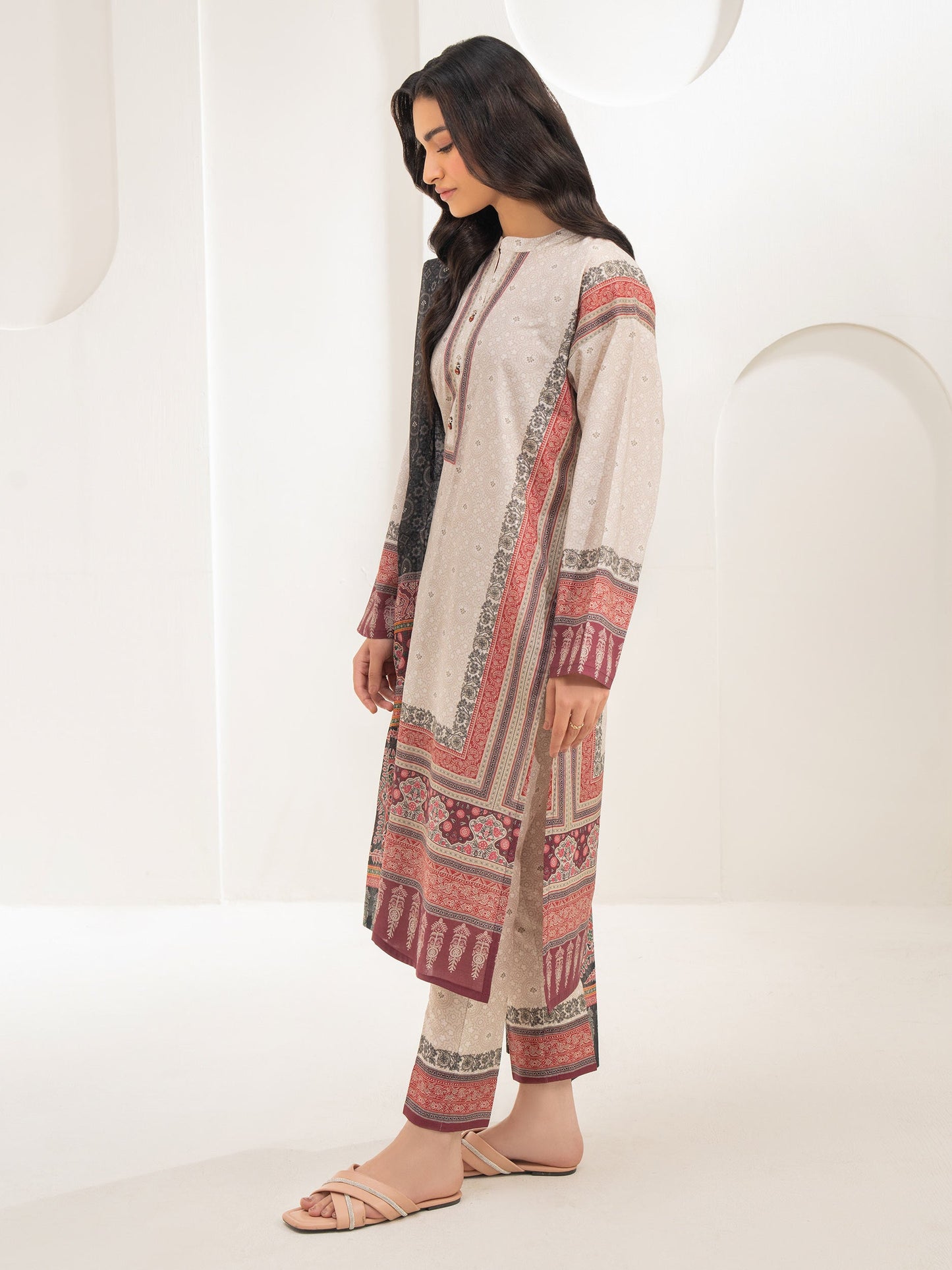 3 Piece Lawn Suit-Printed (Unstitched)