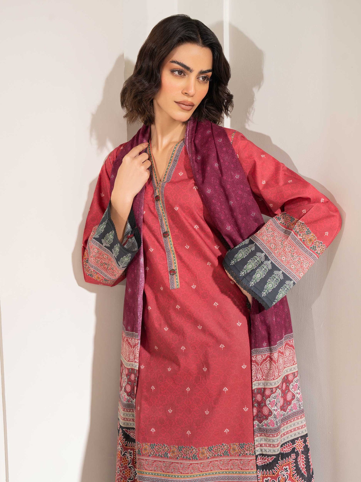 3 Piece Lawn Suit-Printed (Unstitched)