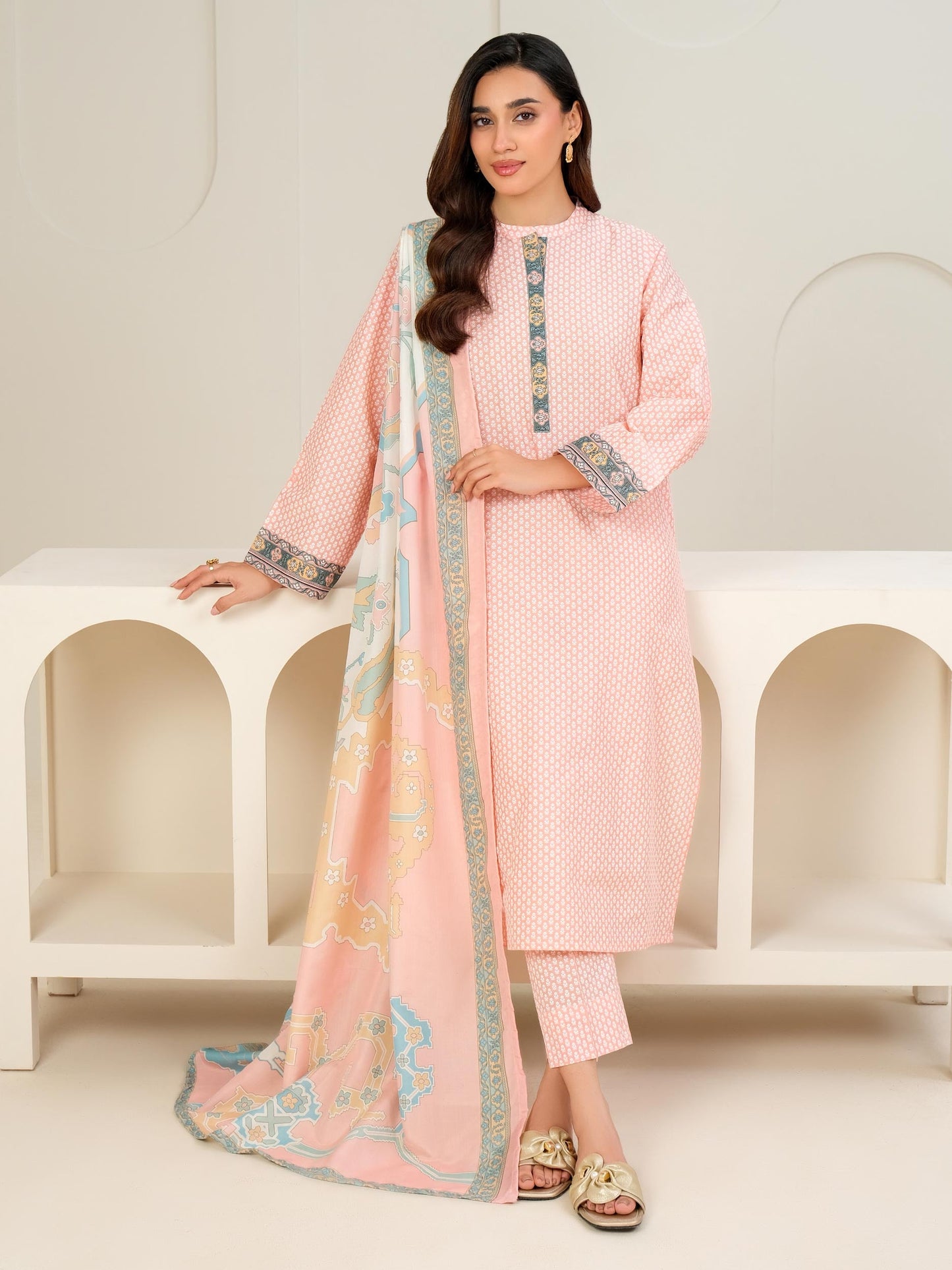 3 Piece Lawn Suit-Paste Print (Unstitched)