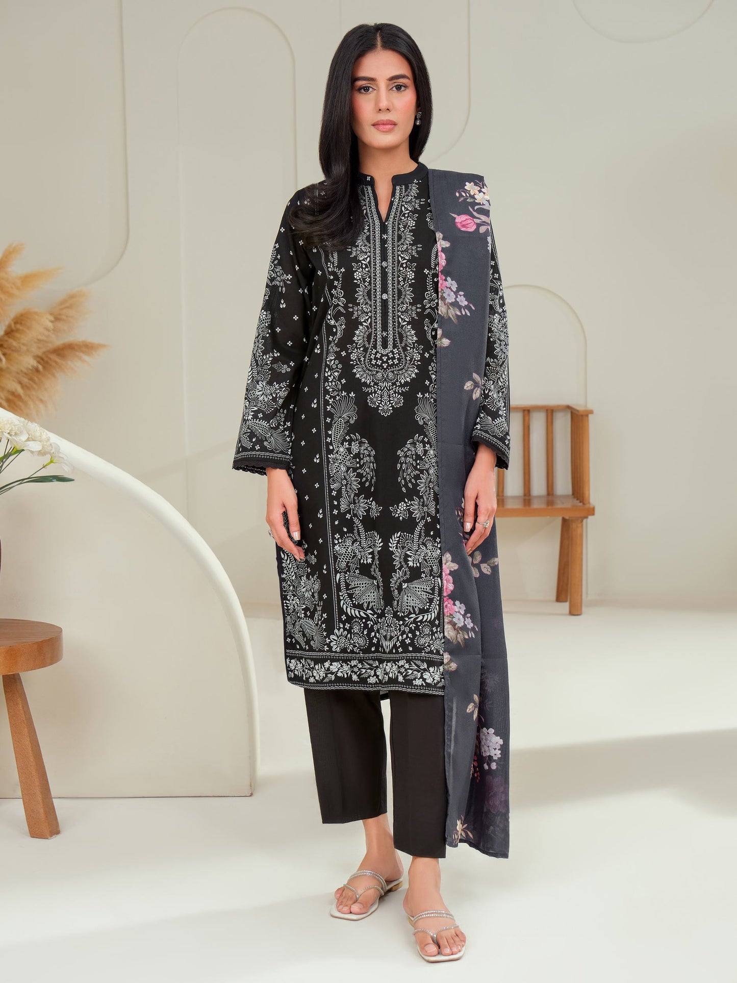 3 Piece Lawn Suit-Printed (Unstitched)