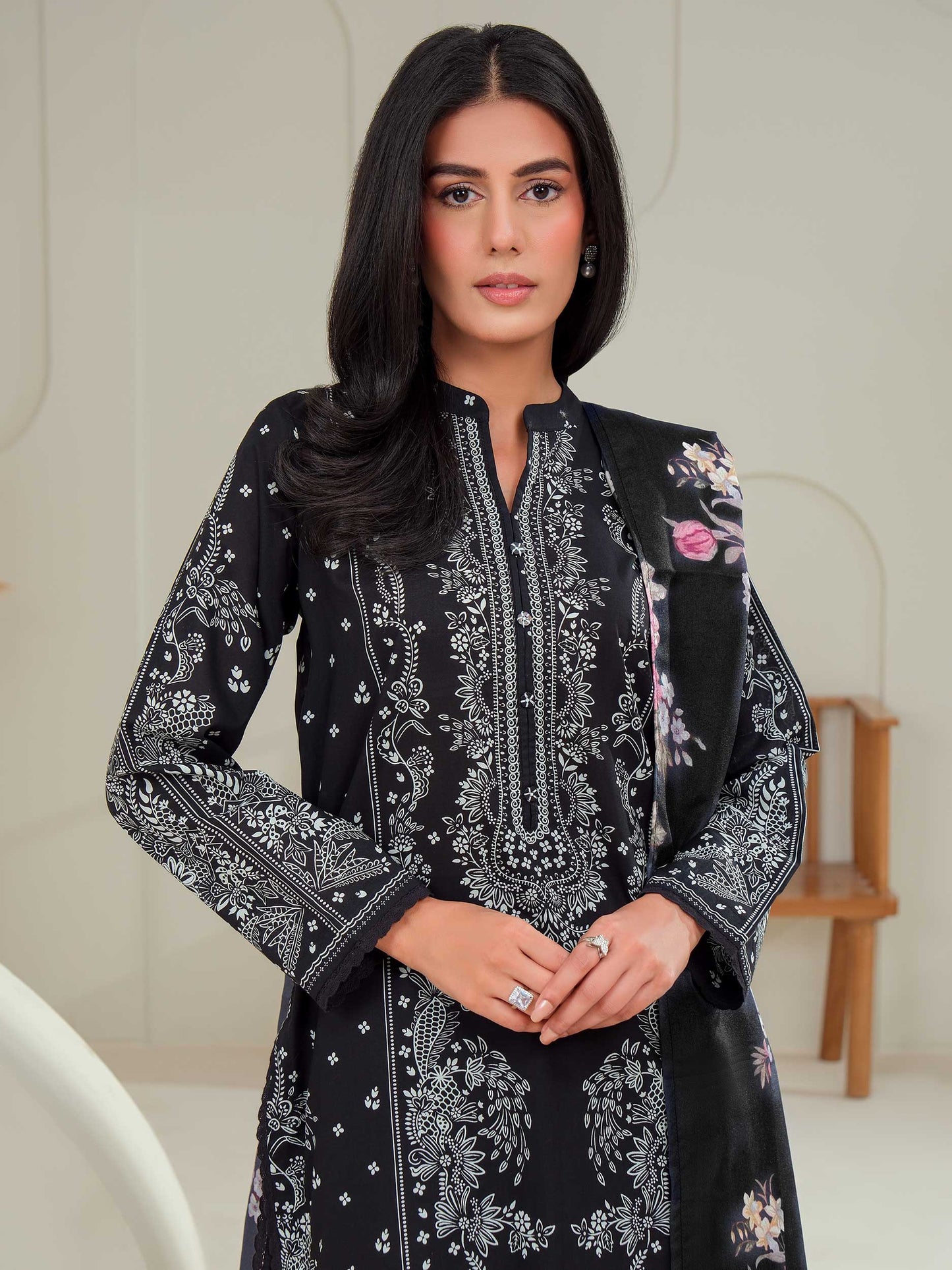 3 Piece Lawn Suit-Printed (Unstitched)