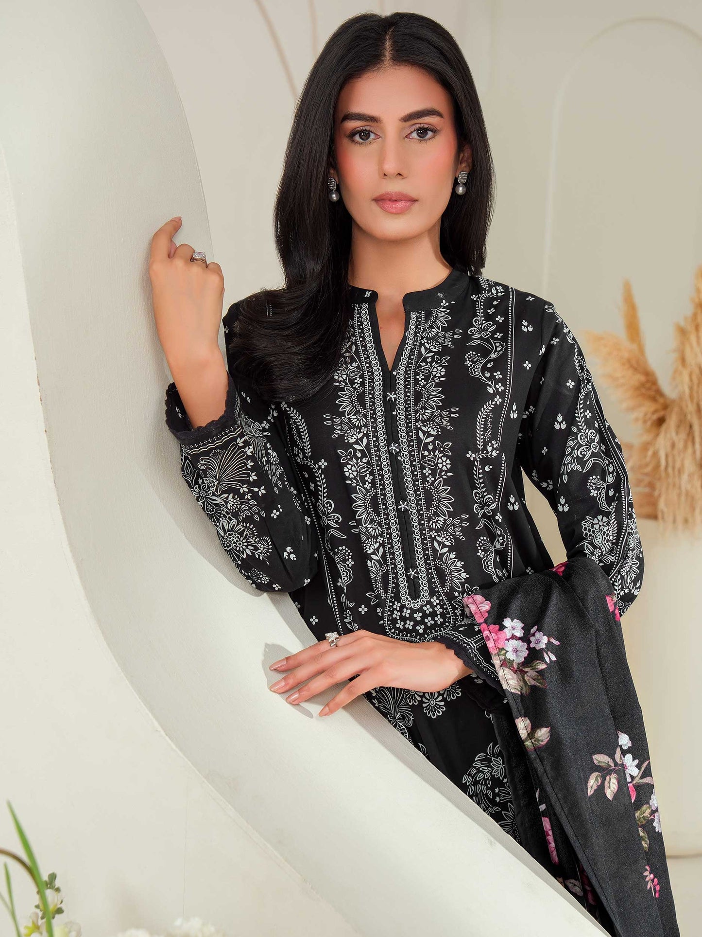 3 Piece Lawn Suit-Printed (Unstitched)