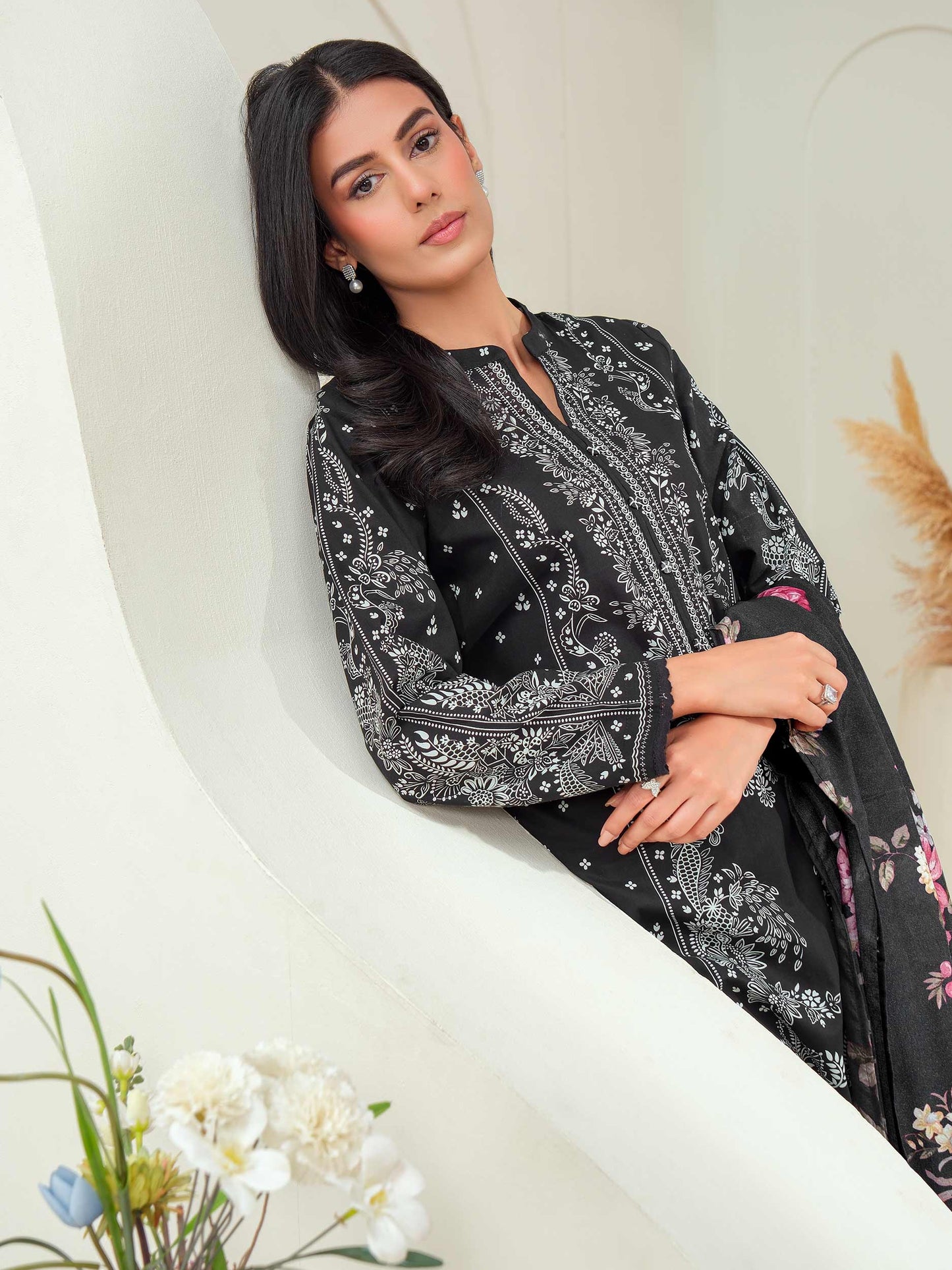 3 Piece Lawn Suit-Printed (Unstitched)