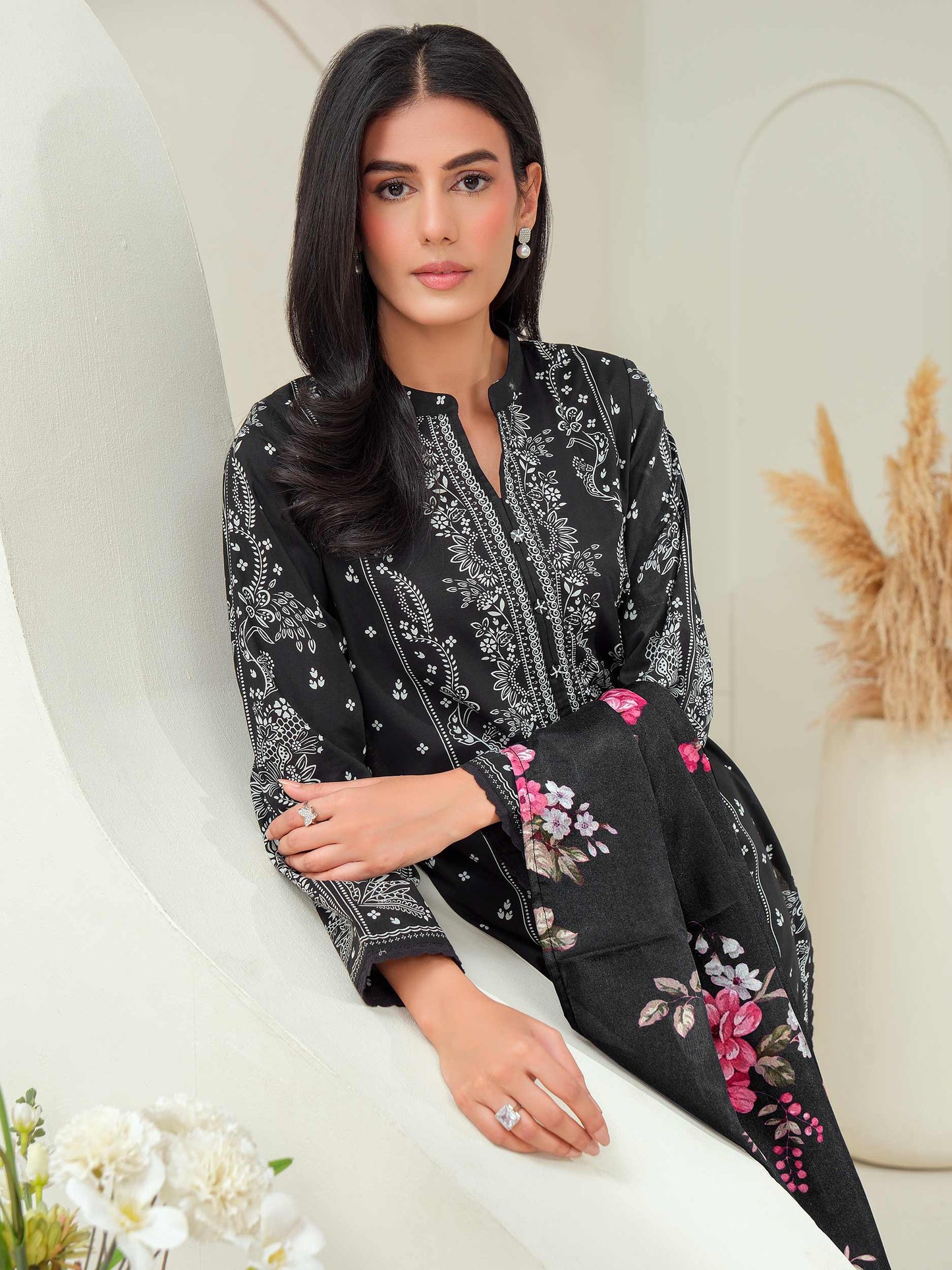 3 Piece Lawn Suit-Printed (Unstitched)