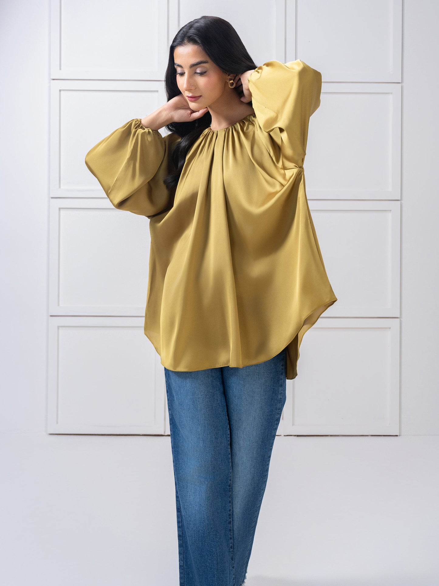 Dyed Silk Top