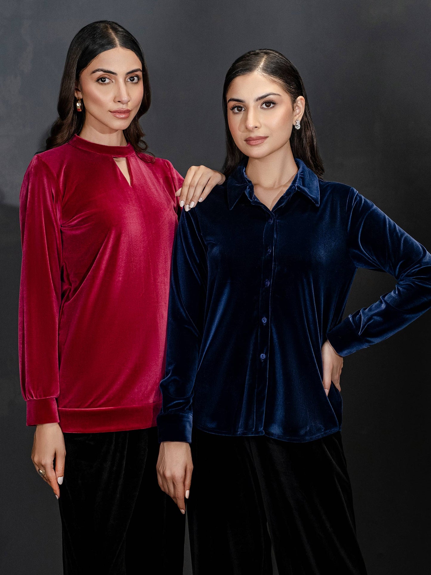 Dyed Velour Top