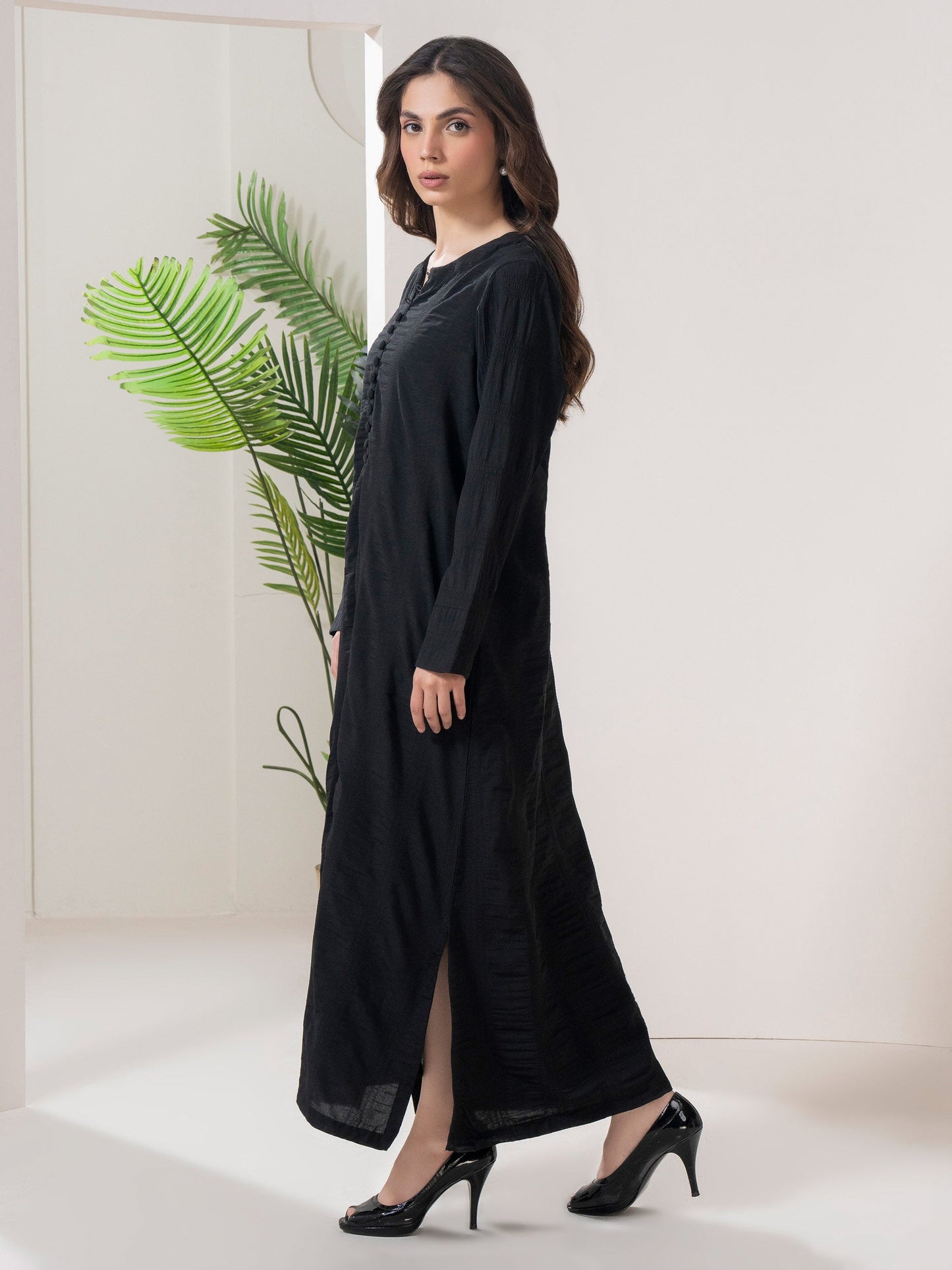 Chiffon Shirt-Dyed (Pret)