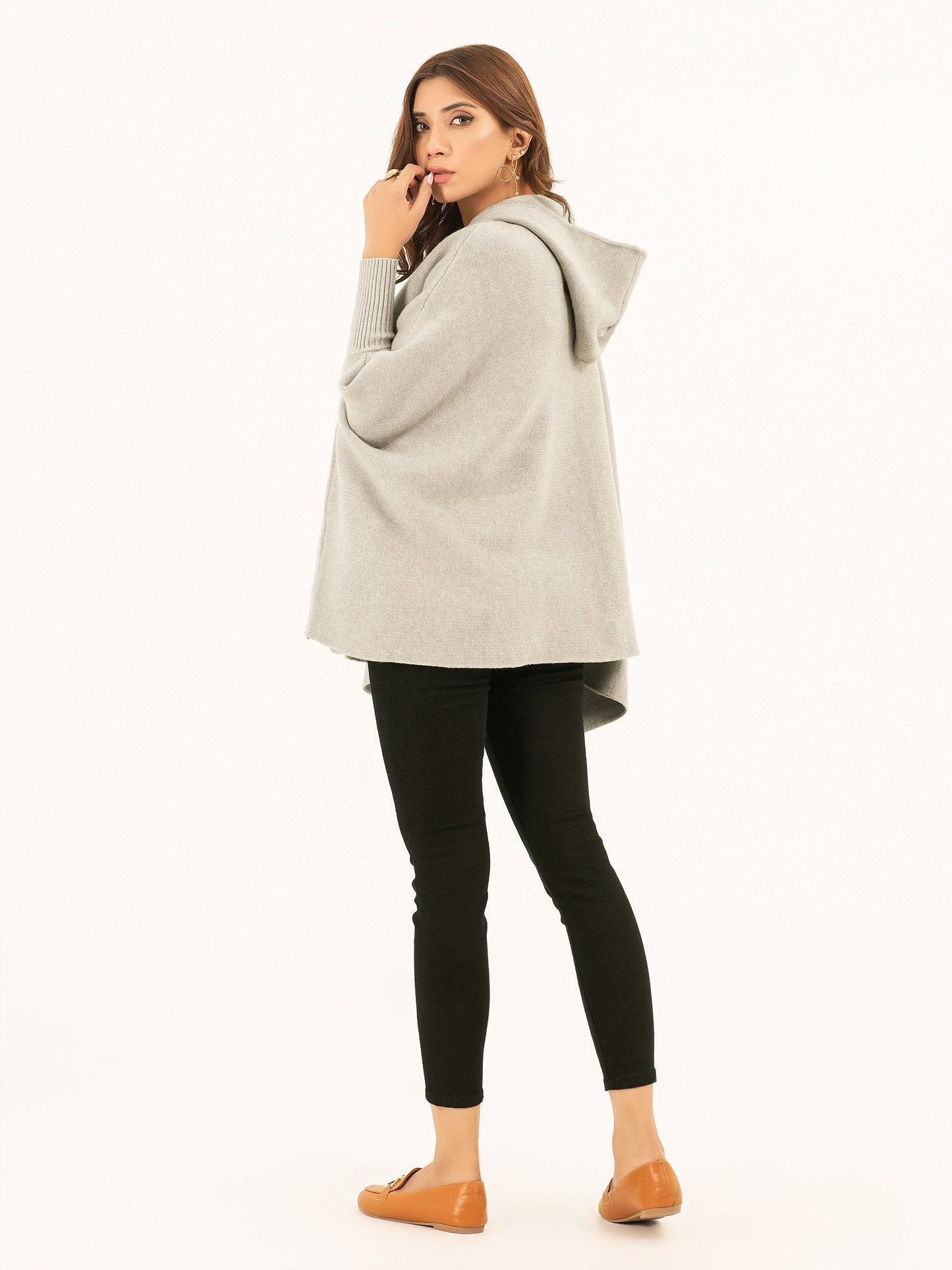 Hooded Batwing Sweater