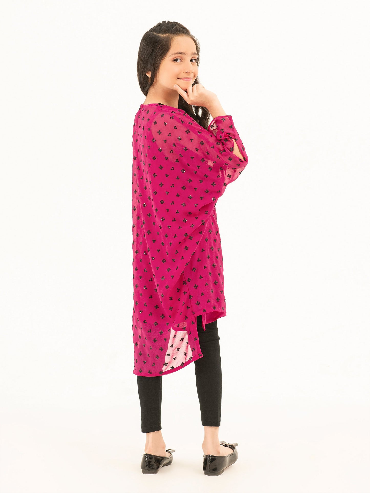 2 Piece Chiffon Suit-Embroidered (Pret)