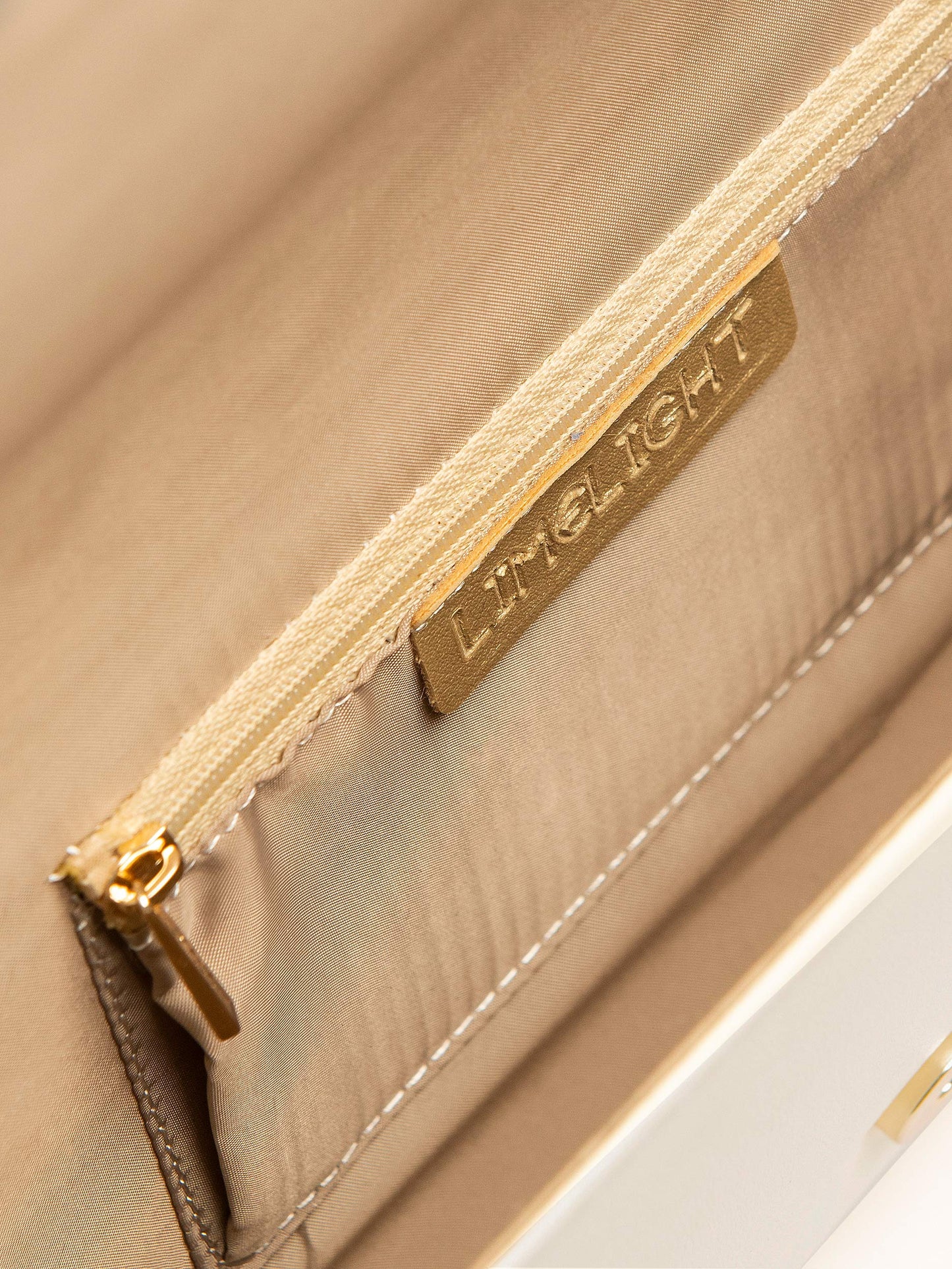 Crocodile Print Metallic Clutch