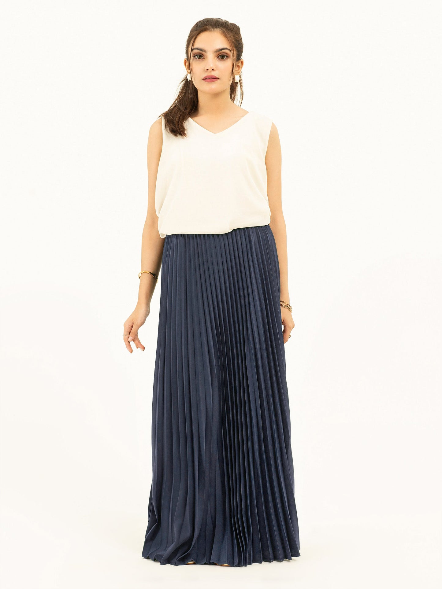 Pleated Grip Skirt