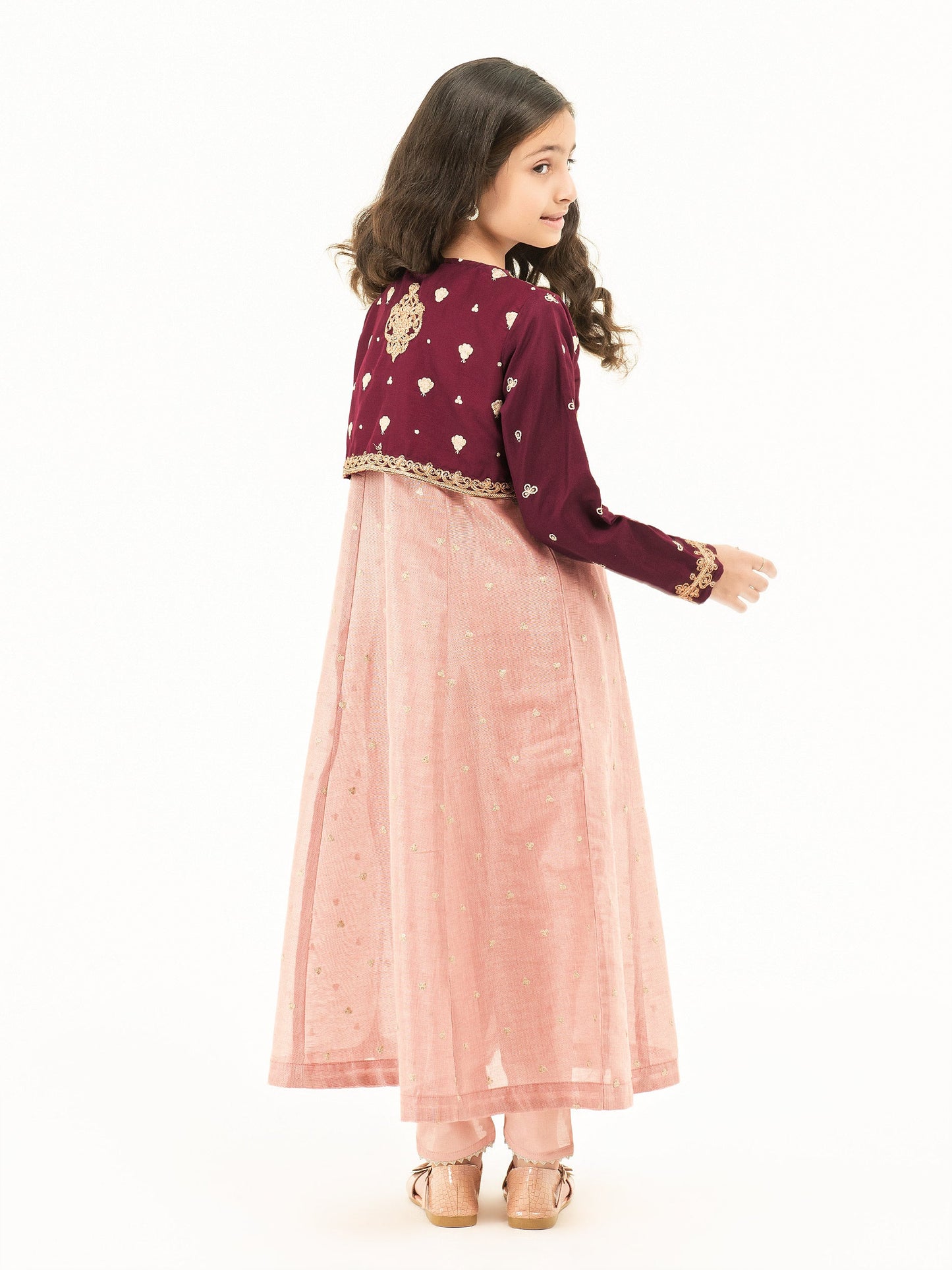 Embroidered Silk Suit