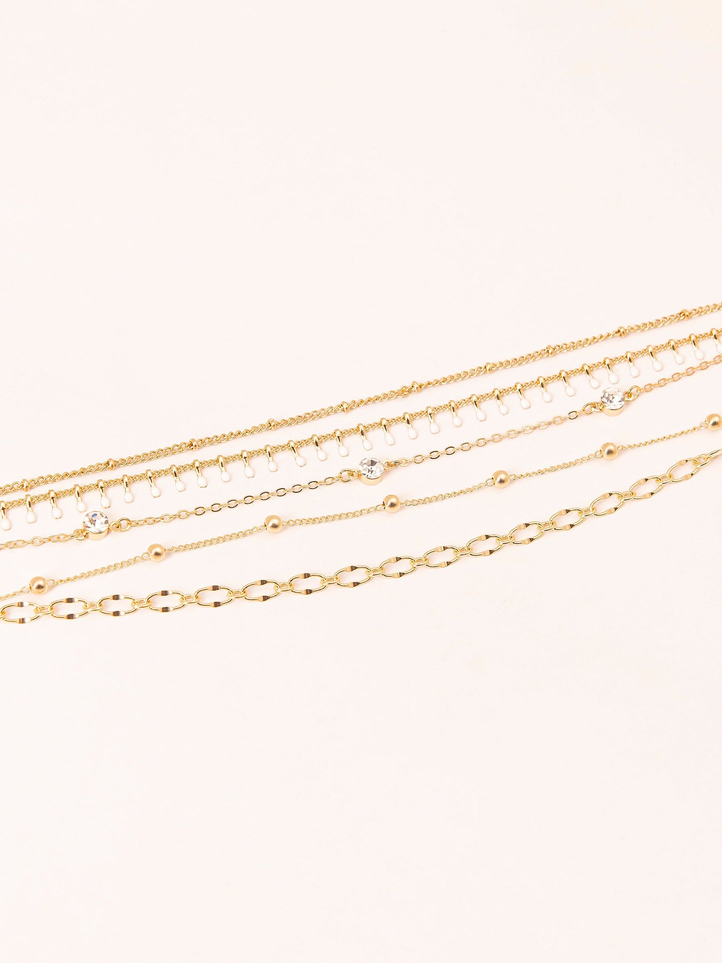 Layered Anklet Set