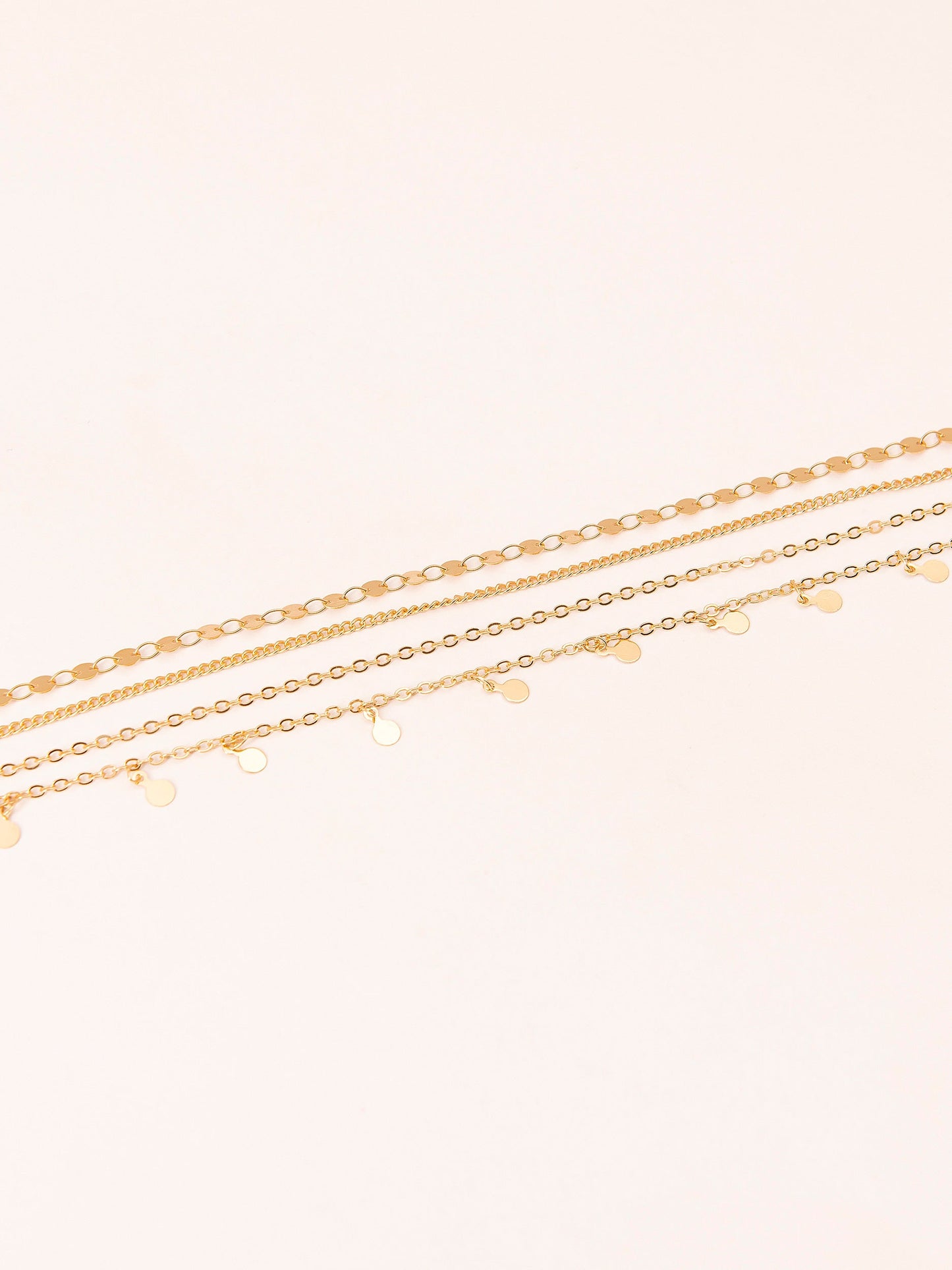 Metallic Layered Anklet