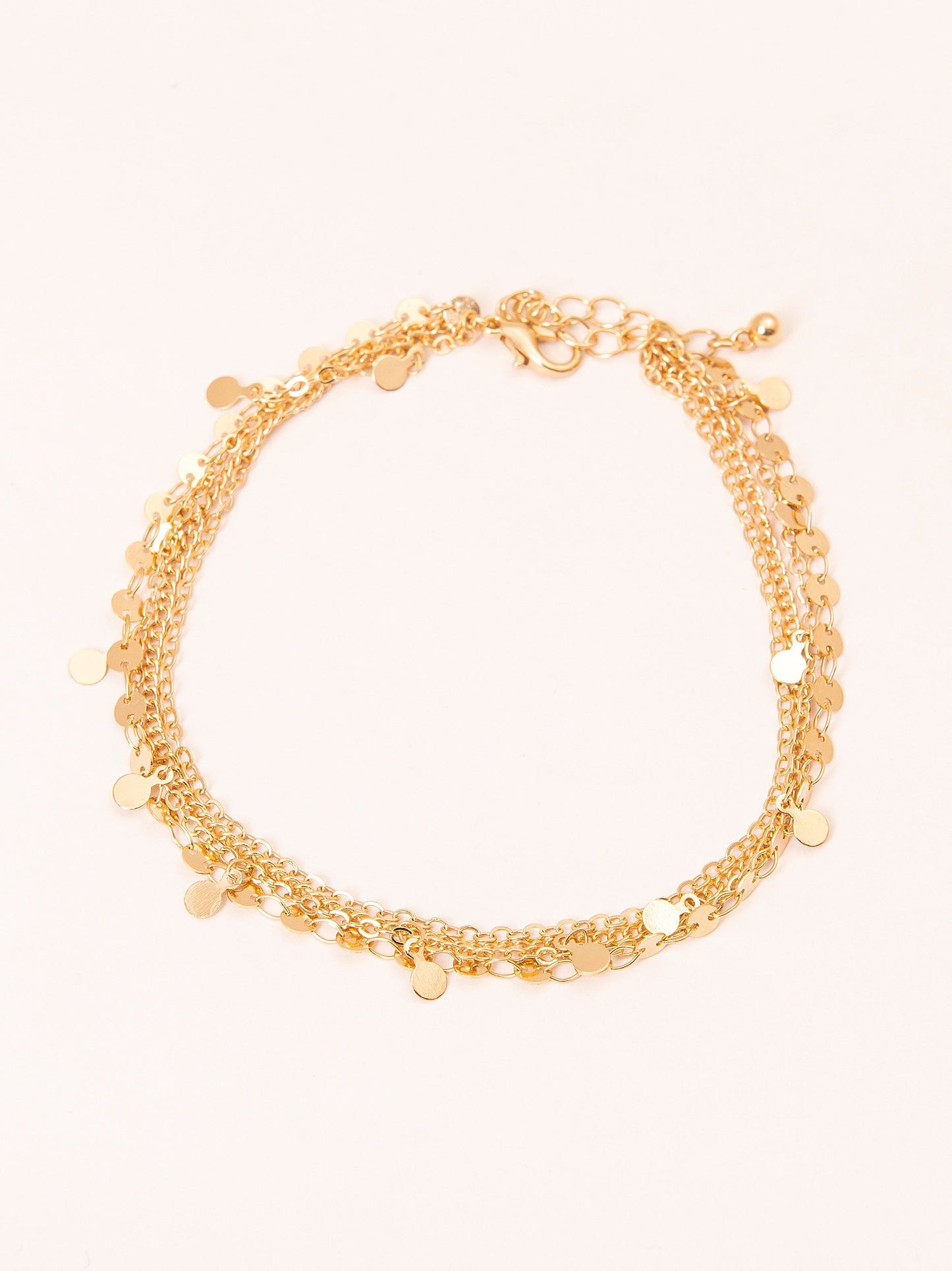 Metallic Layered Anklet