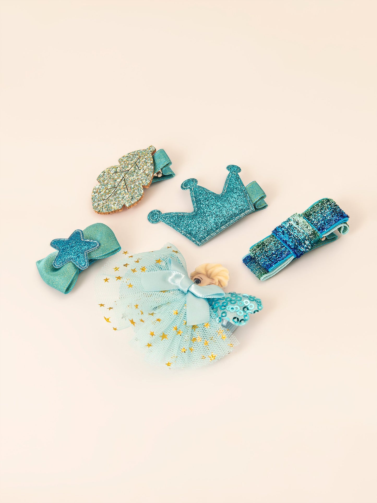 Glittery Hair Clip Set