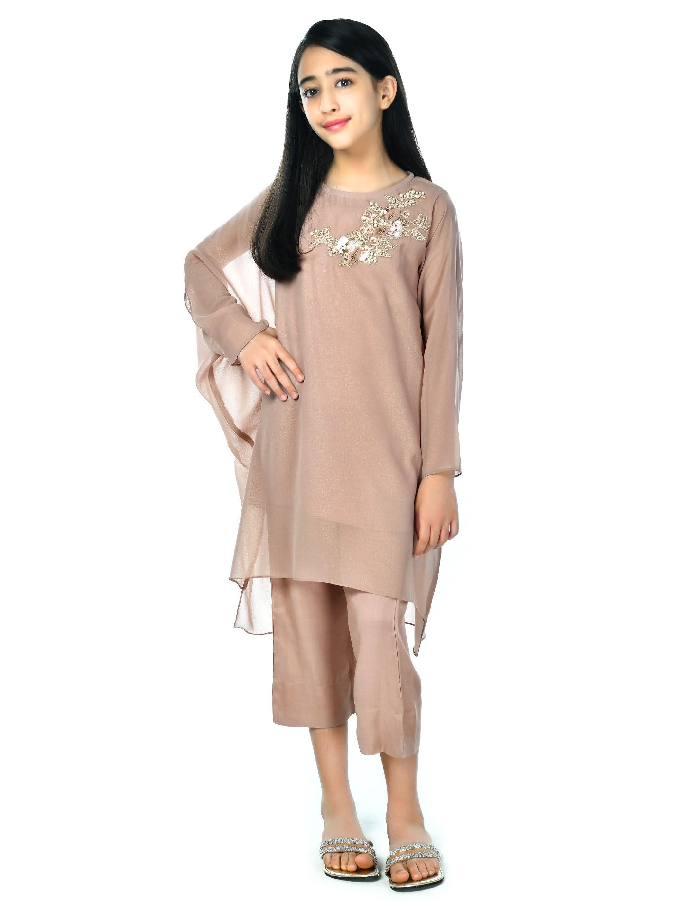 Embellished Asymmetrical Suit