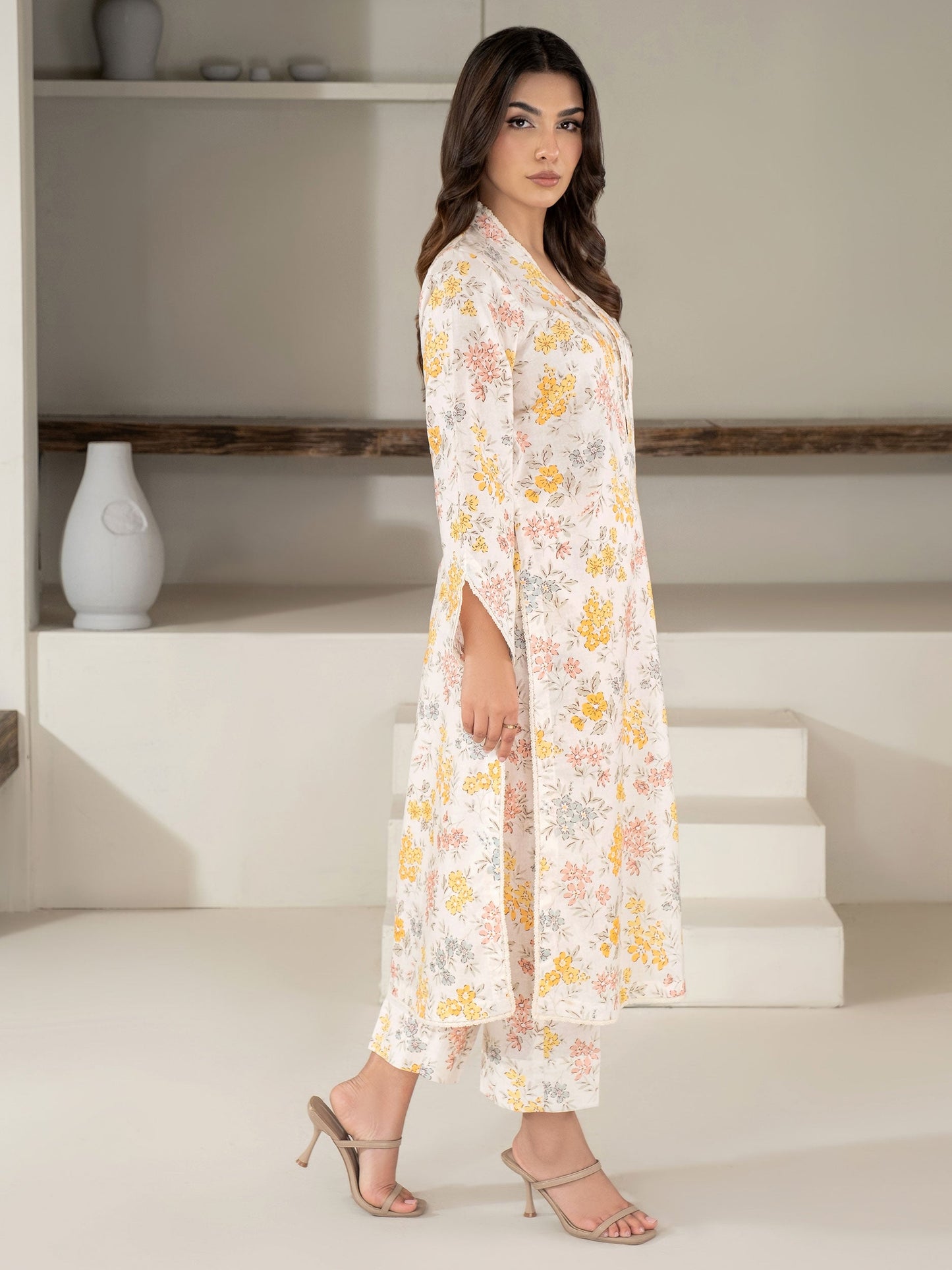 2 Piece Khaddar Suit-Printed (Unstitched)