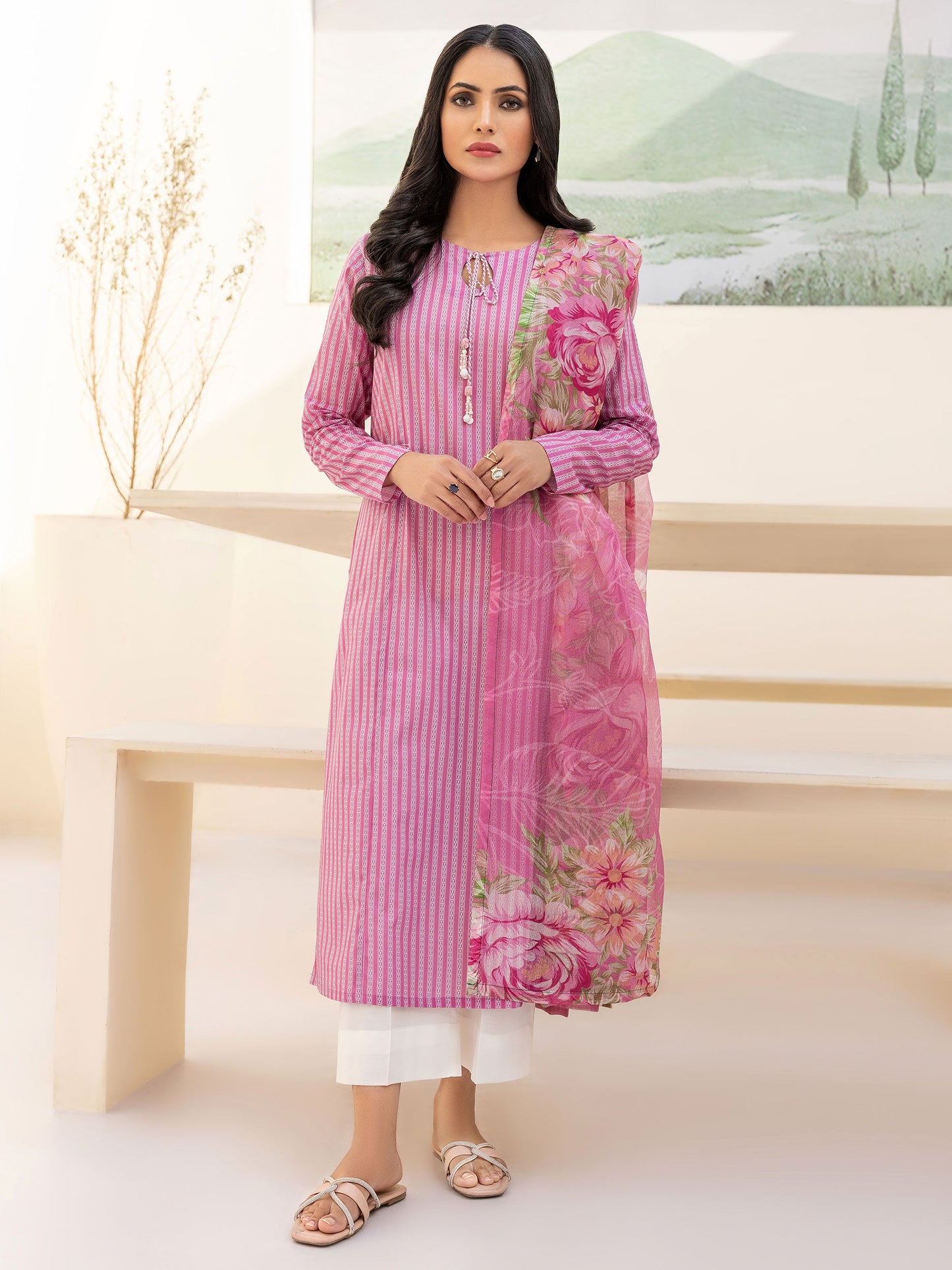 2 Piece Lawn Suit-Printed(Unstitched)