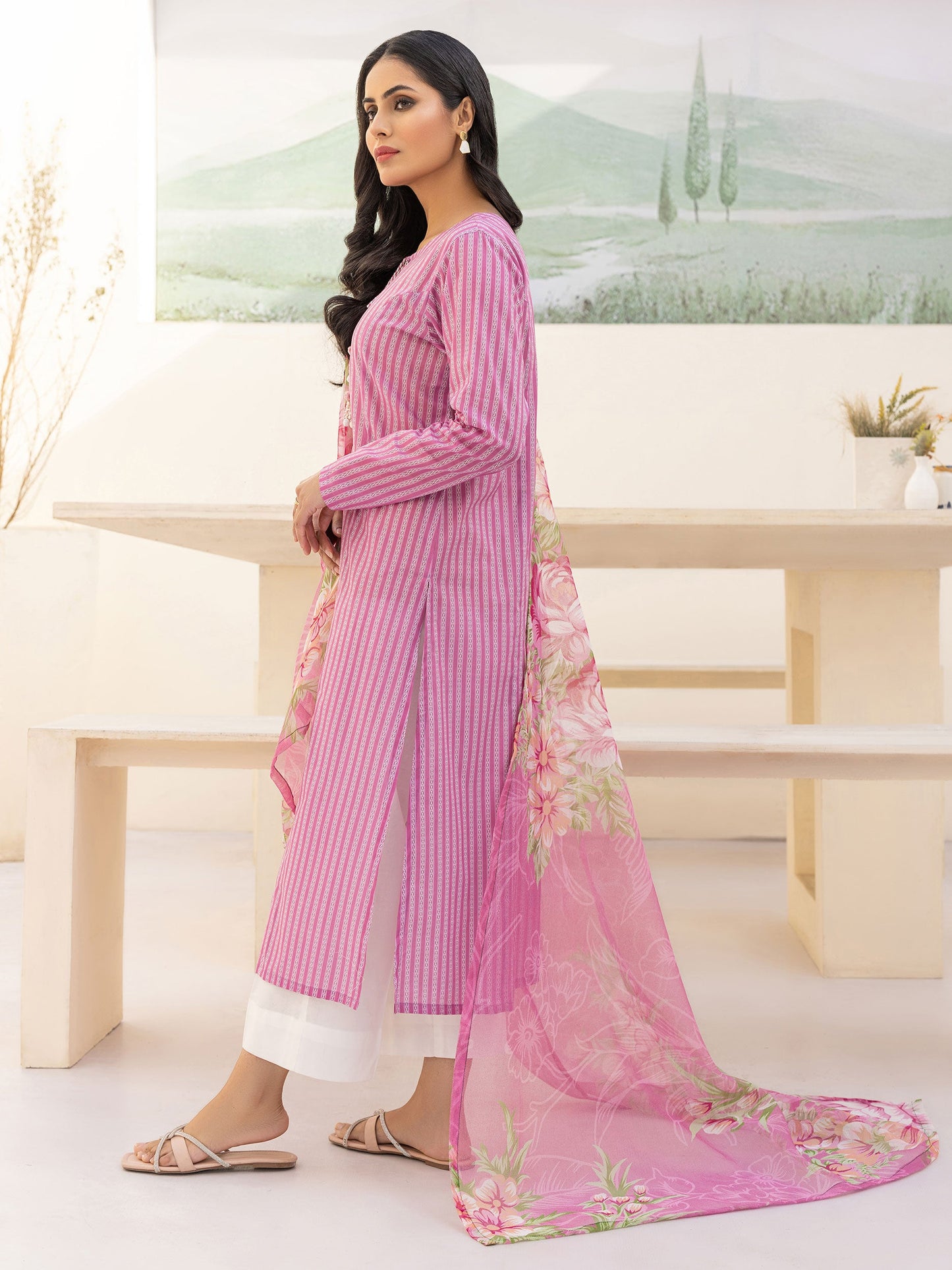 2 Piece Lawn Suit-Printed(Unstitched)