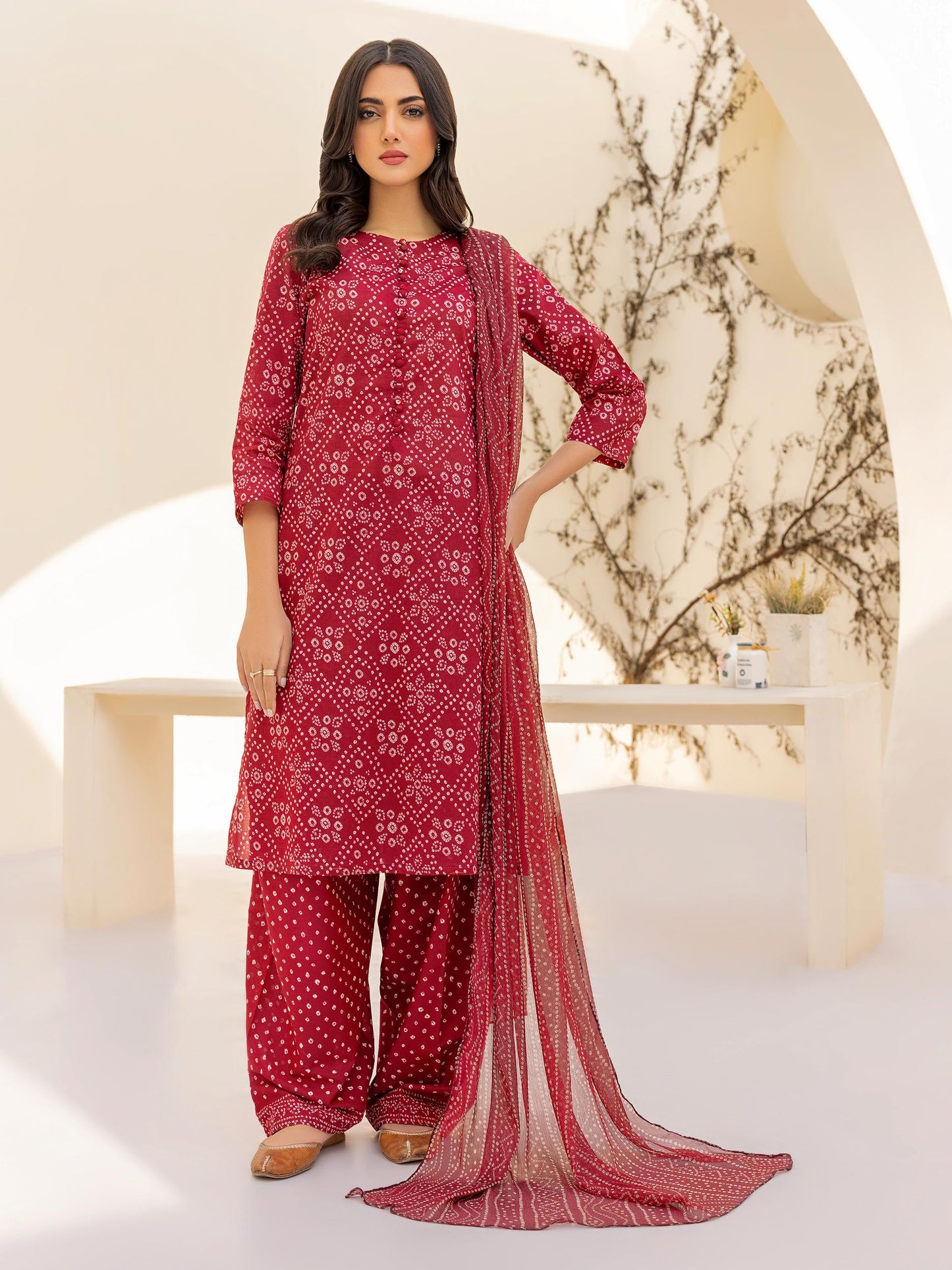 3 Piece Lawn Suit-Printed(Unstitched)