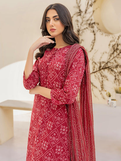 3 Piece Lawn Suit-Printed(Unstitched)