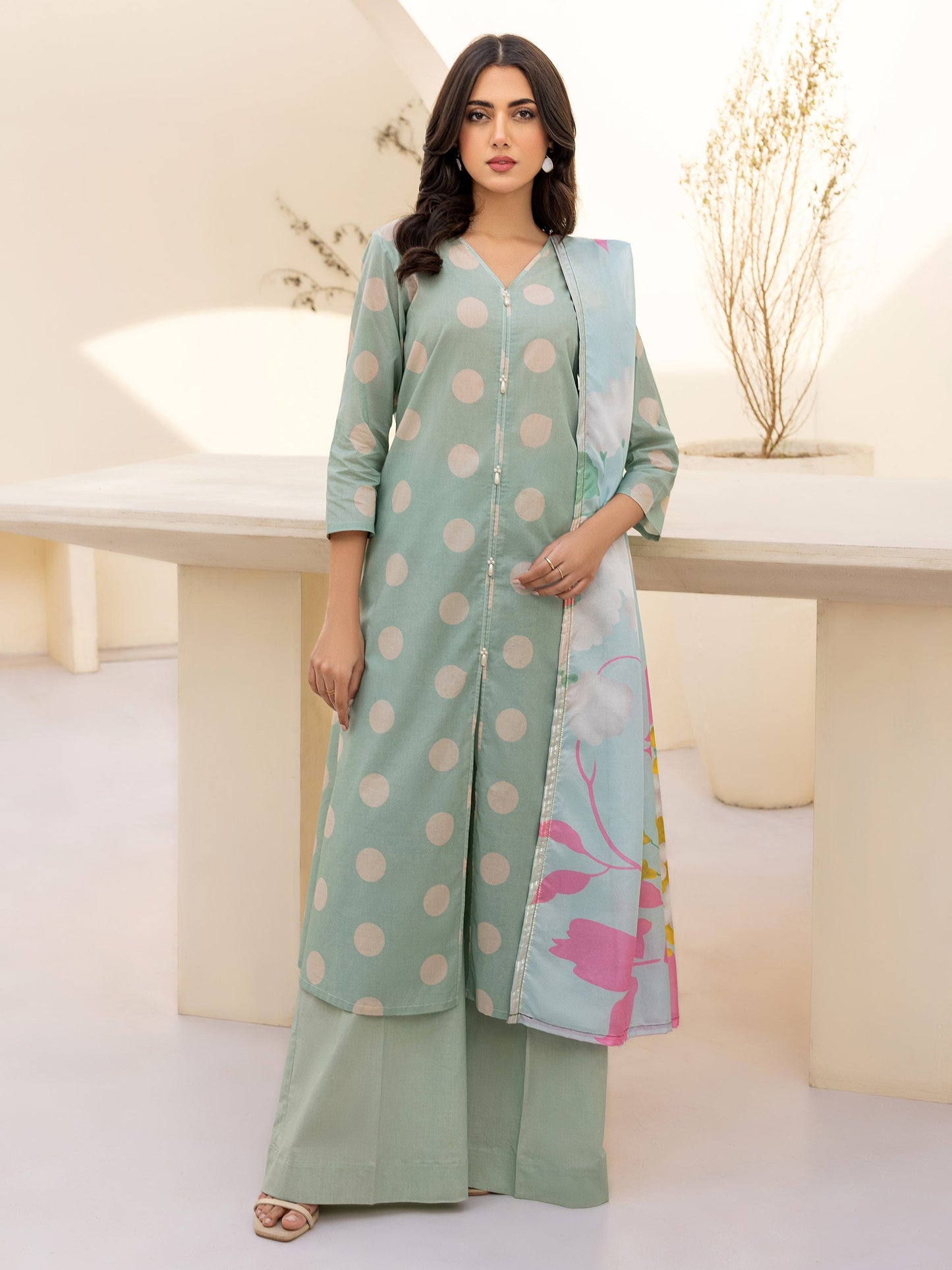 3 Piece Lawn Suit-Printed(Unstitched)