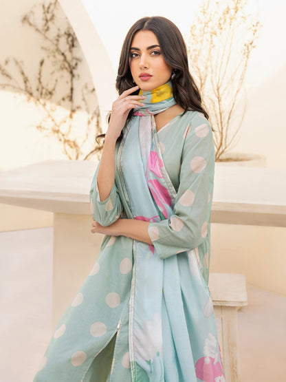 3 Piece Lawn Suit-Printed(Unstitched)