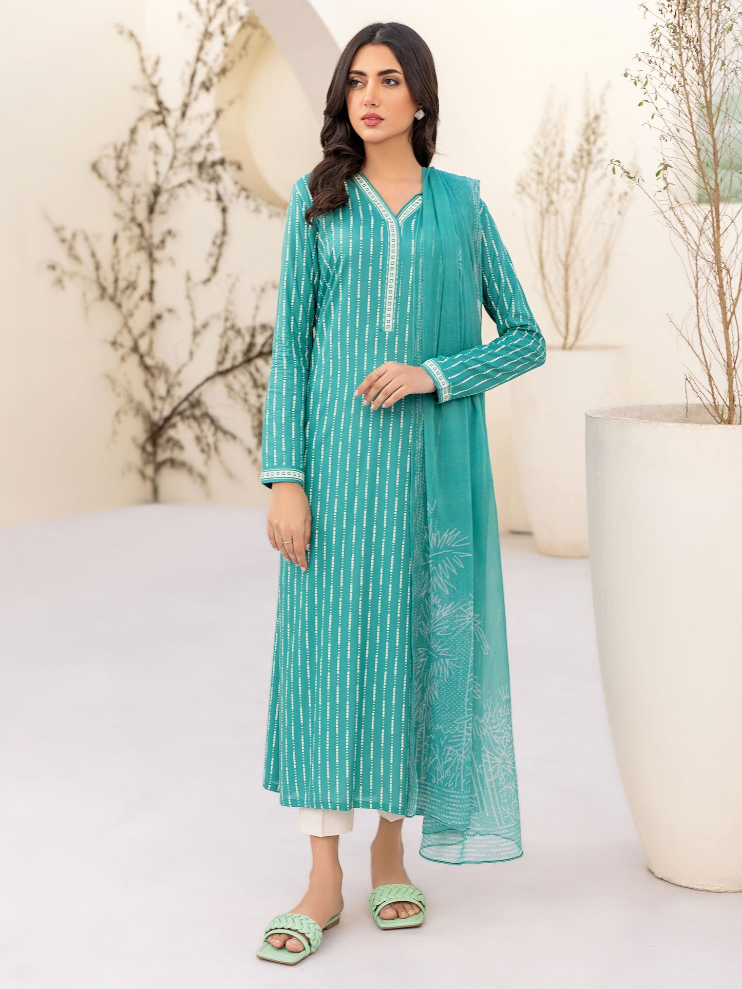 2 Piece Lawn Suit-Printed(Unstitched)