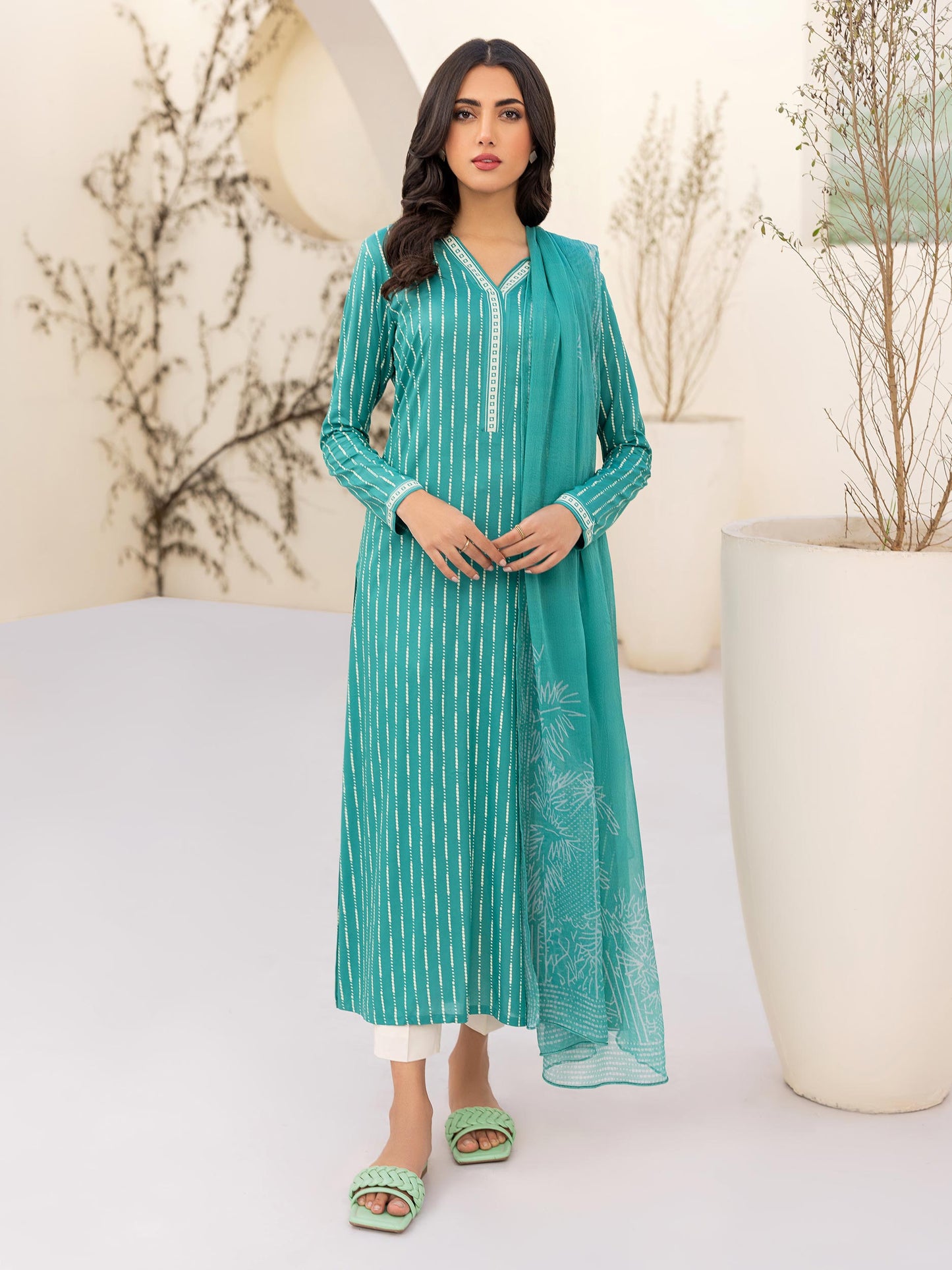 2 Piece Lawn Suit-Printed(Unstitched)
