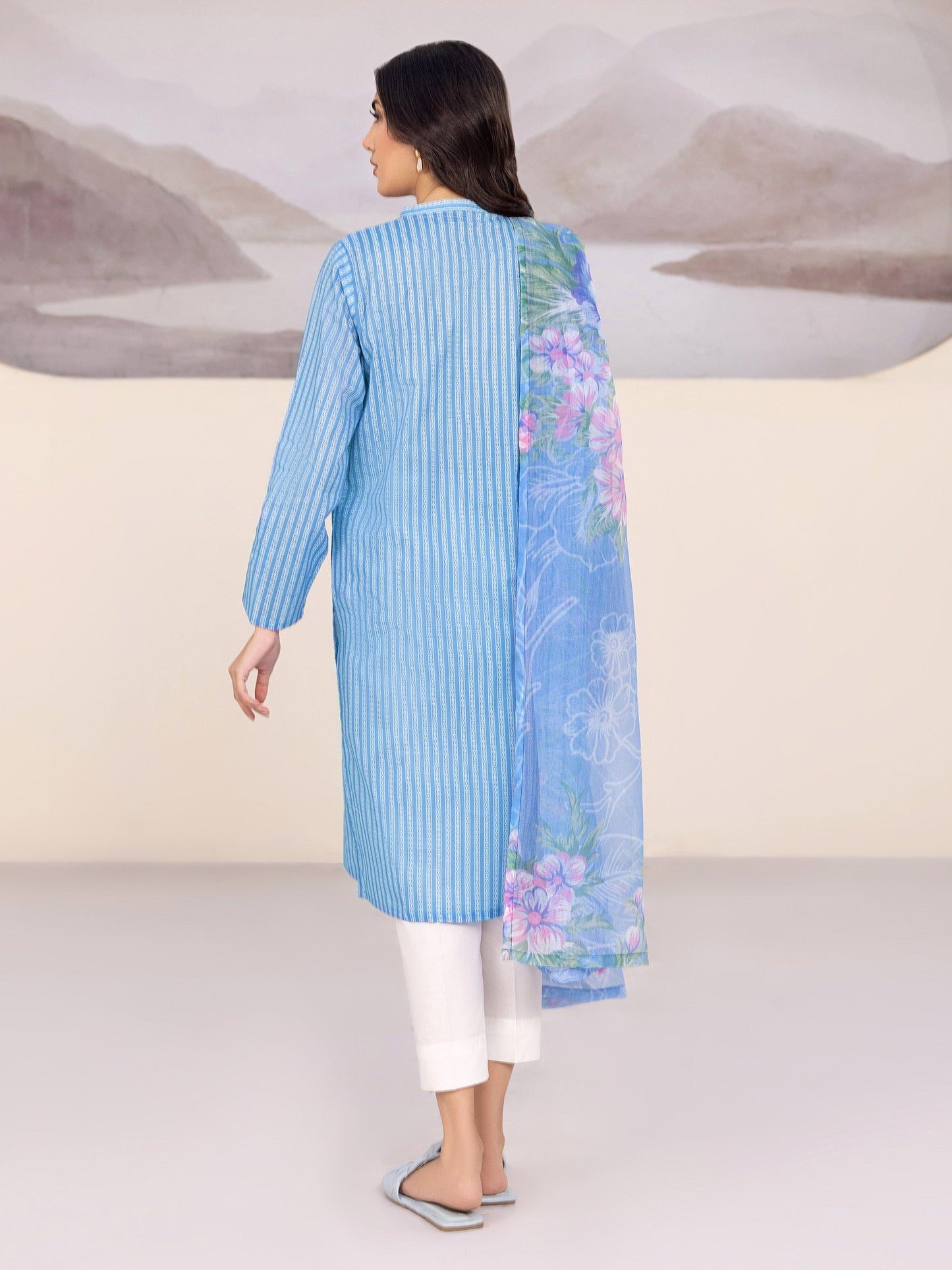 2 Piece Lawn Suit-Printed (Unstitched)