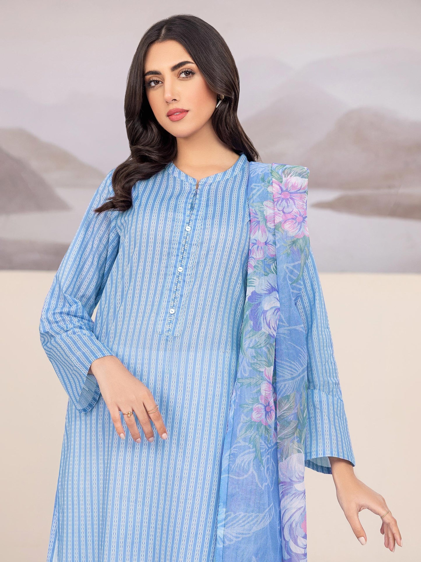 2 Piece Lawn Suit-Printed (Unstitched)
