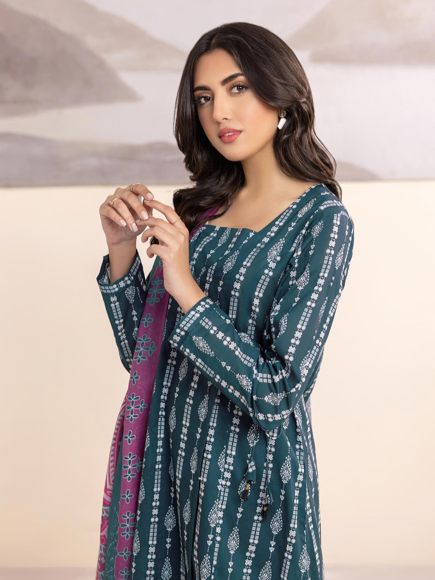 2 Piece Lawn Suit-Printed (Unstitched)