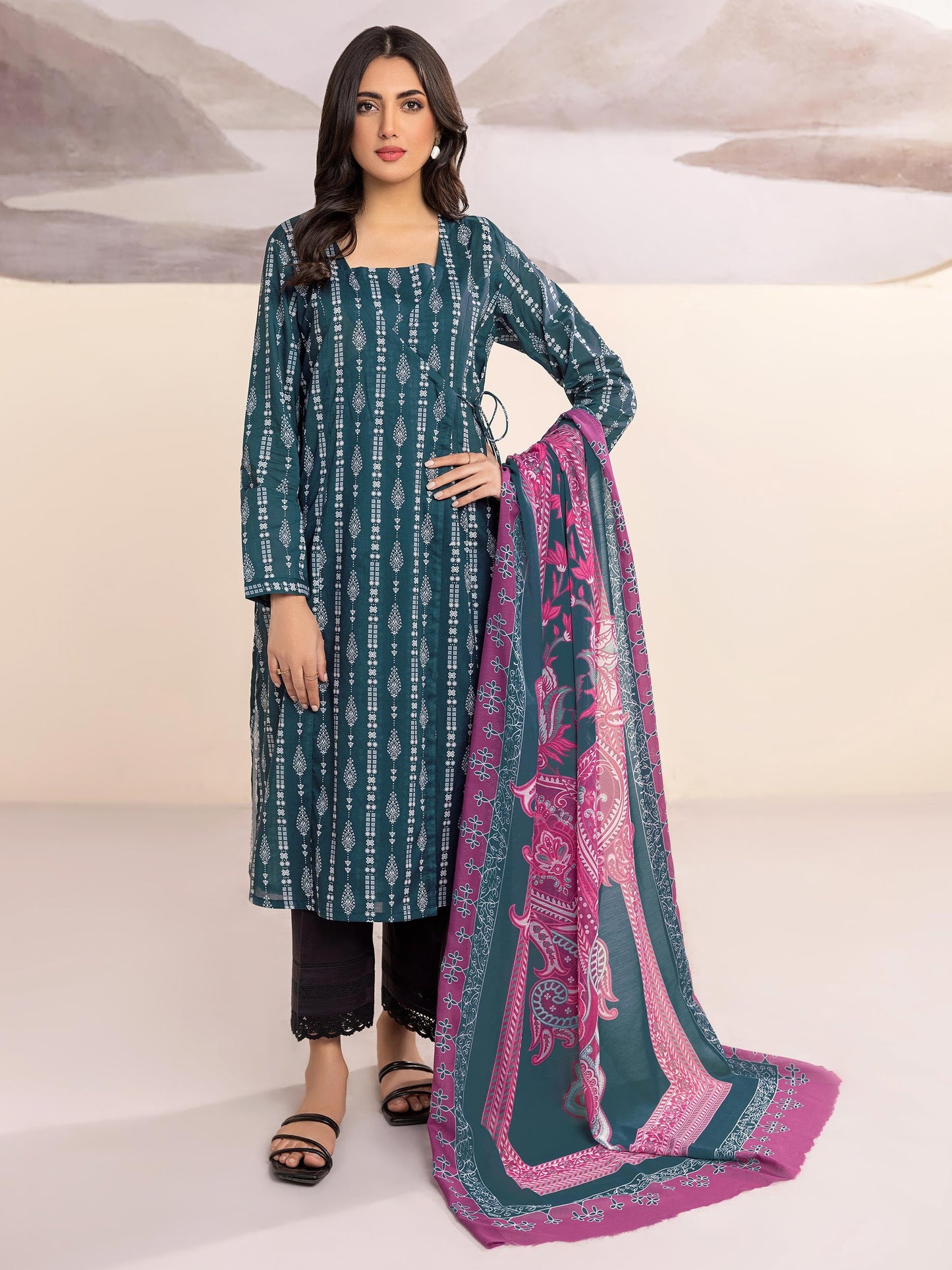 2 Piece Lawn Suit-Printed (Unstitched)