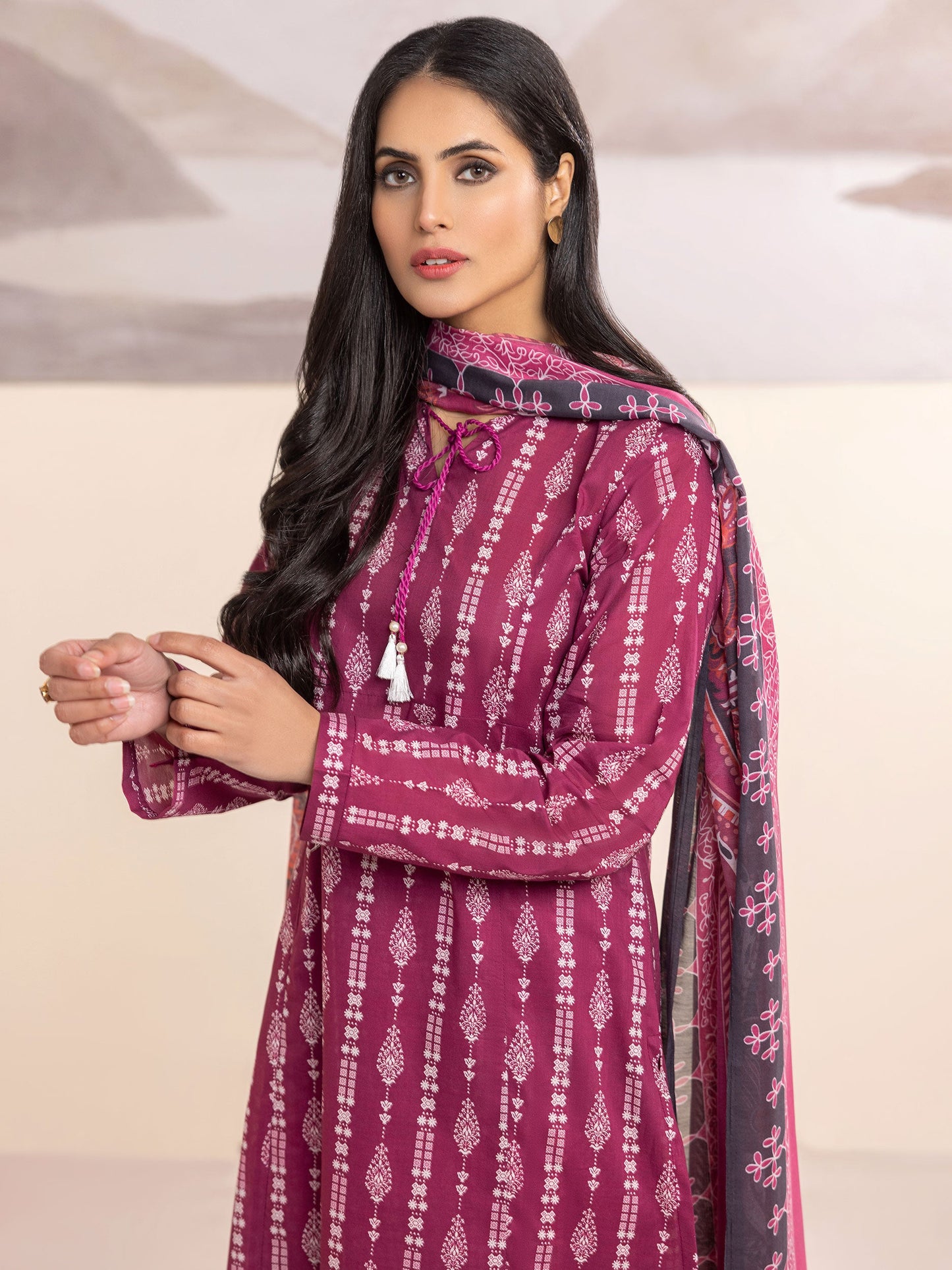 2 Piece Lawn Suit-Printed (Unstitched)