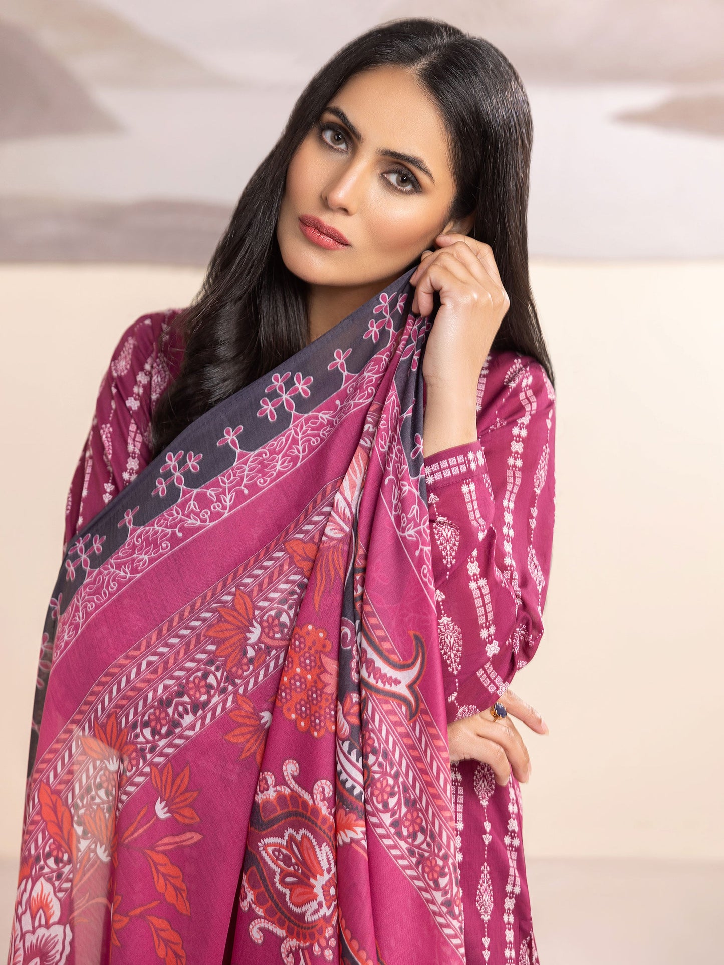 2 Piece Lawn Suit-Printed (Unstitched)