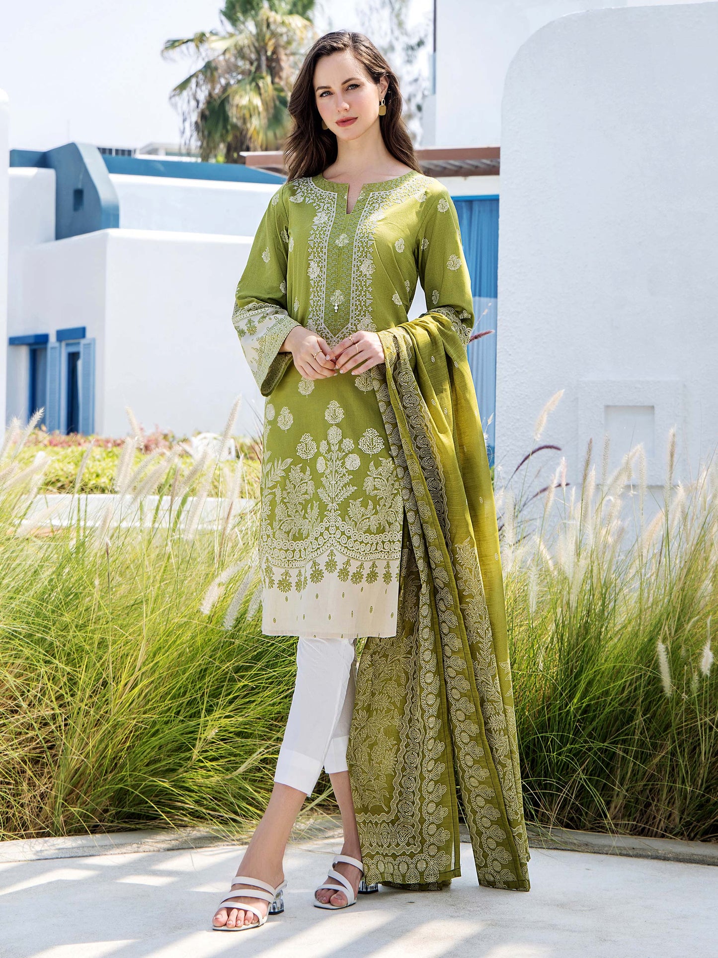 2 Piece Lawn Suit-Embroidered (Unstitched)