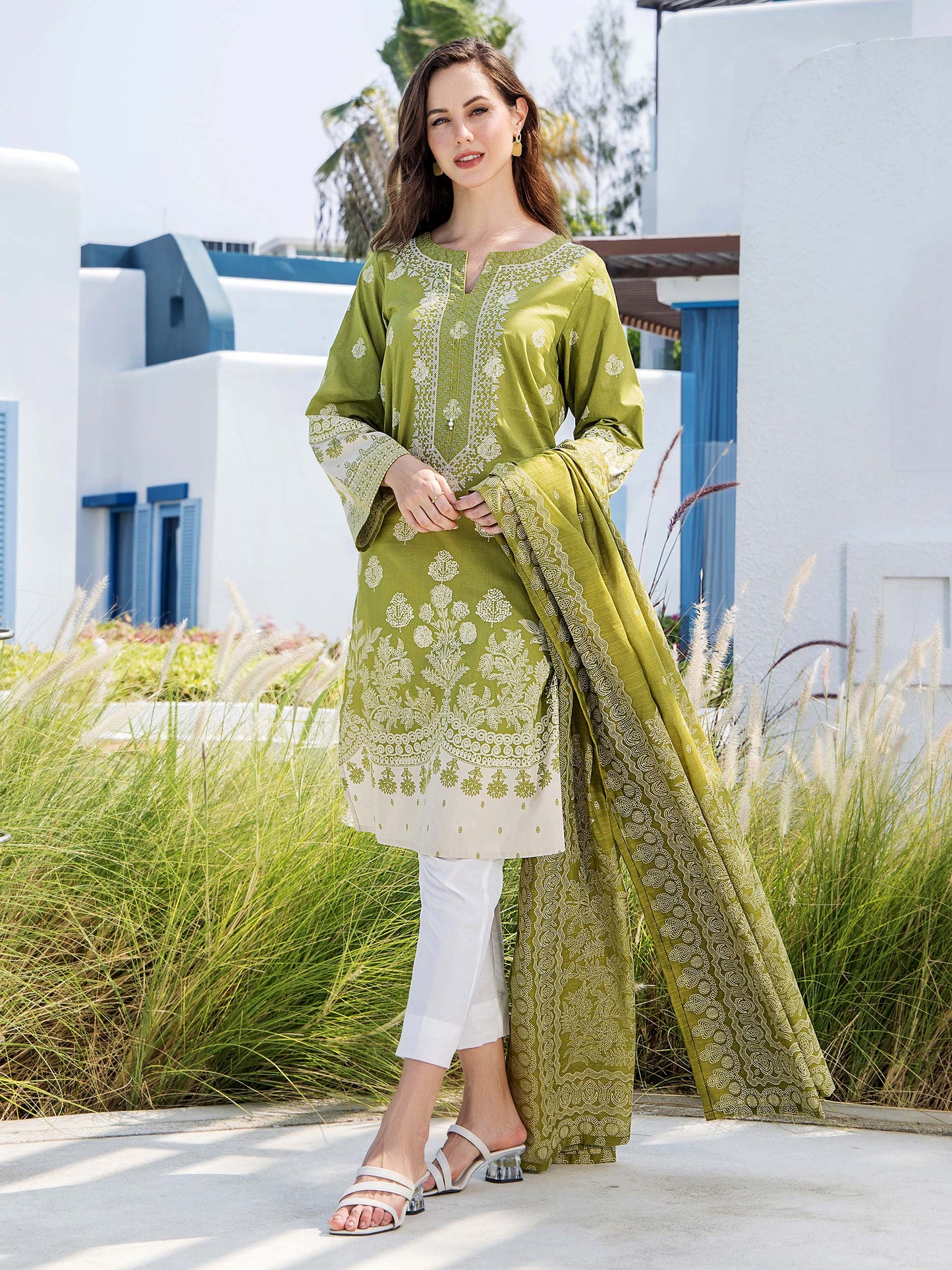 2 Piece Lawn Suit-Embroidered (Unstitched)