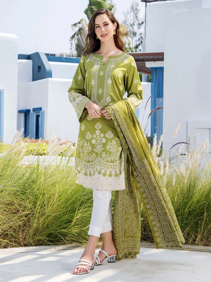 2 Piece Lawn Suit-Embroidered (Unstitched)