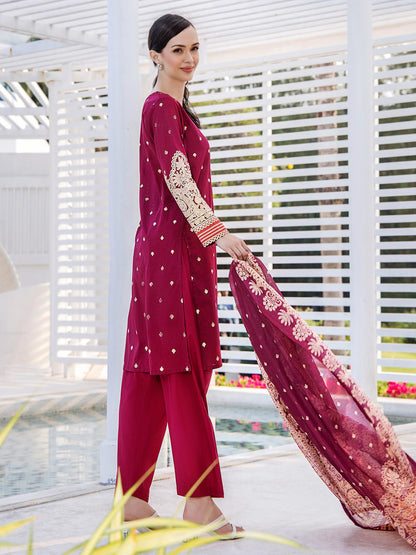 3 Piece Lawn Suit-Embroidered (Unstitched)