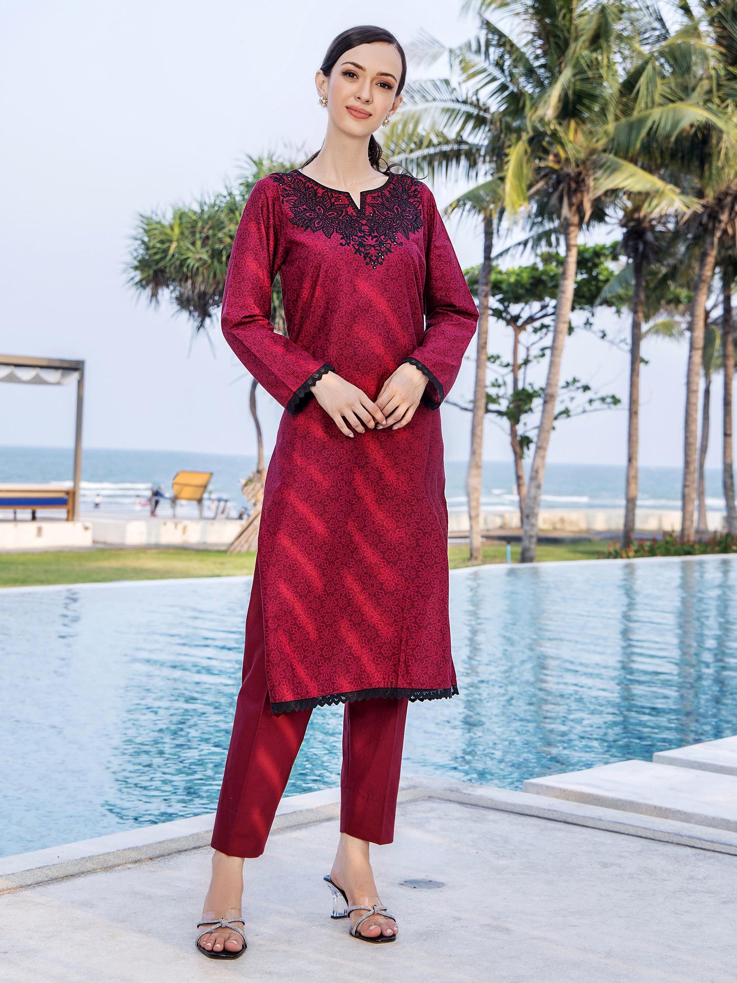 2 Piece Lawn Suit-Embroidered (Unstitched)